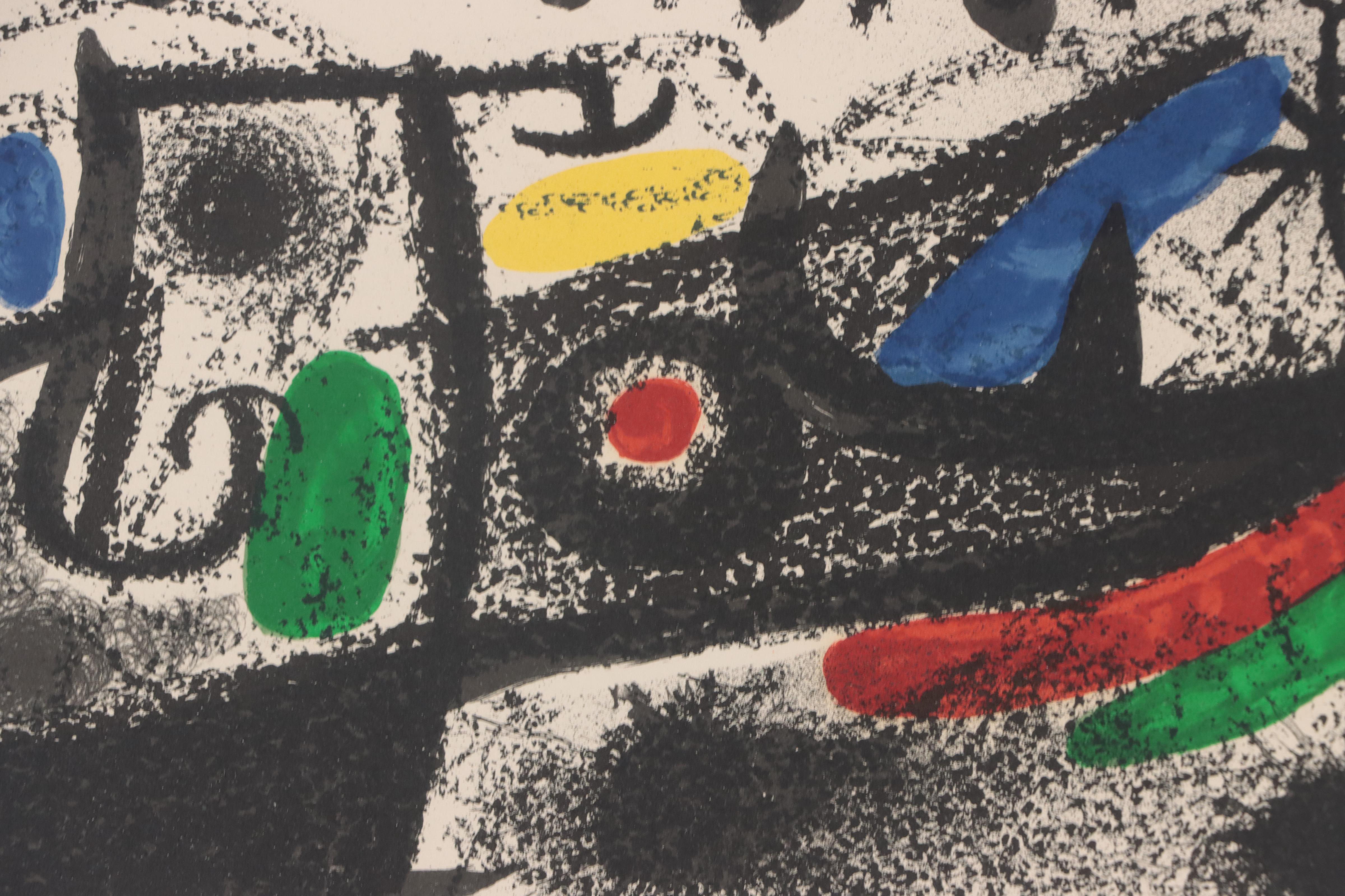 Joan Miró Surreal Lithograph "Und Katalonian," 1970