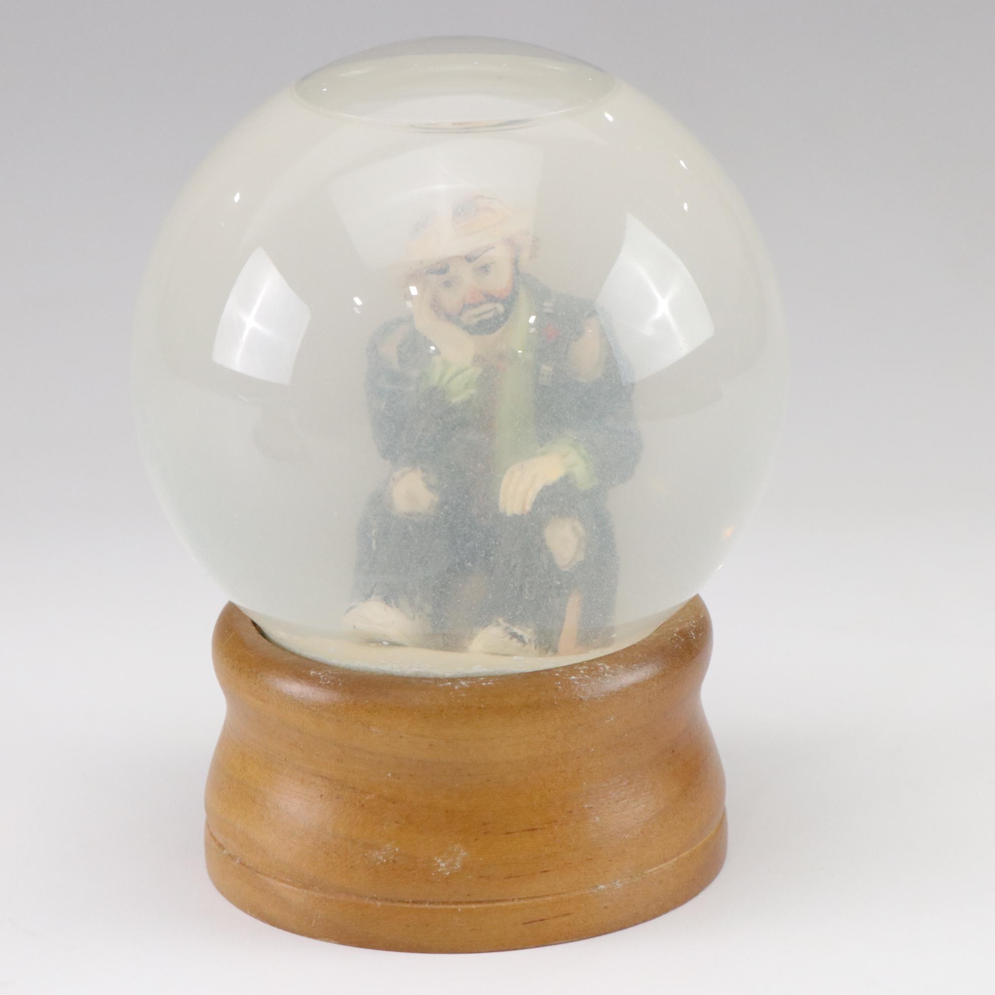 Emmett Kelly Jr. Bust, Snow Globe, and "The Putt" Statuette