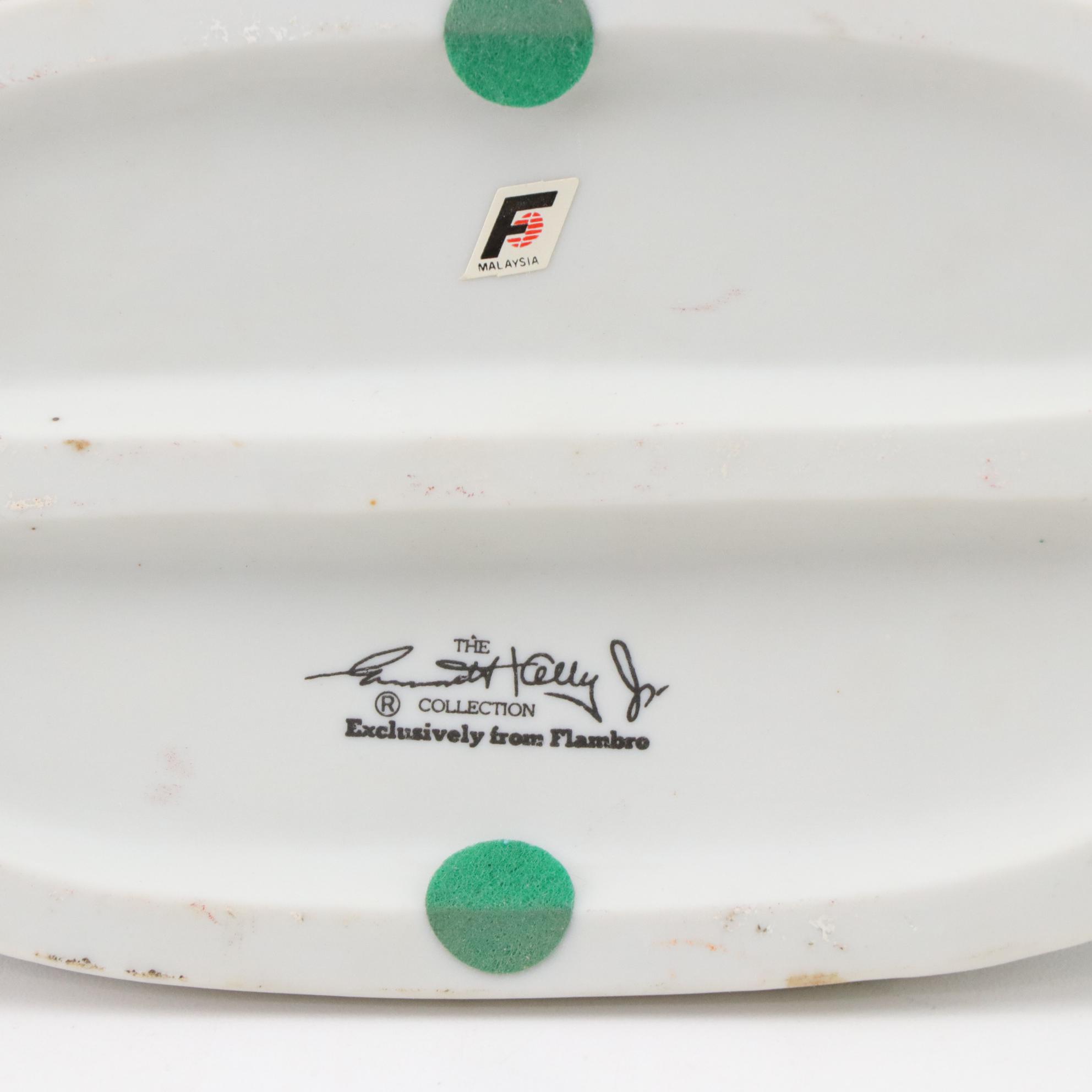 Emmett Kelly Jr. Bust, Snow Globe, and "The Putt" Statuette