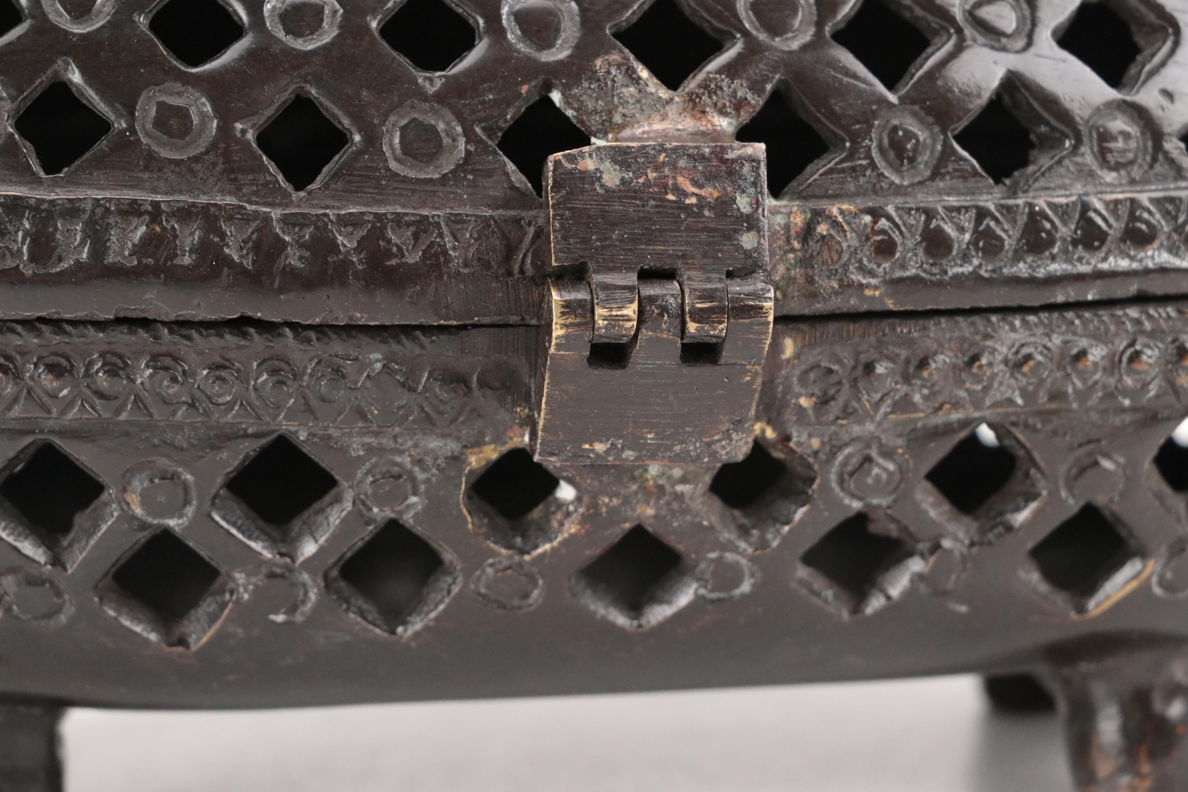 Elephant Motif Bronze Finish Metal Censer