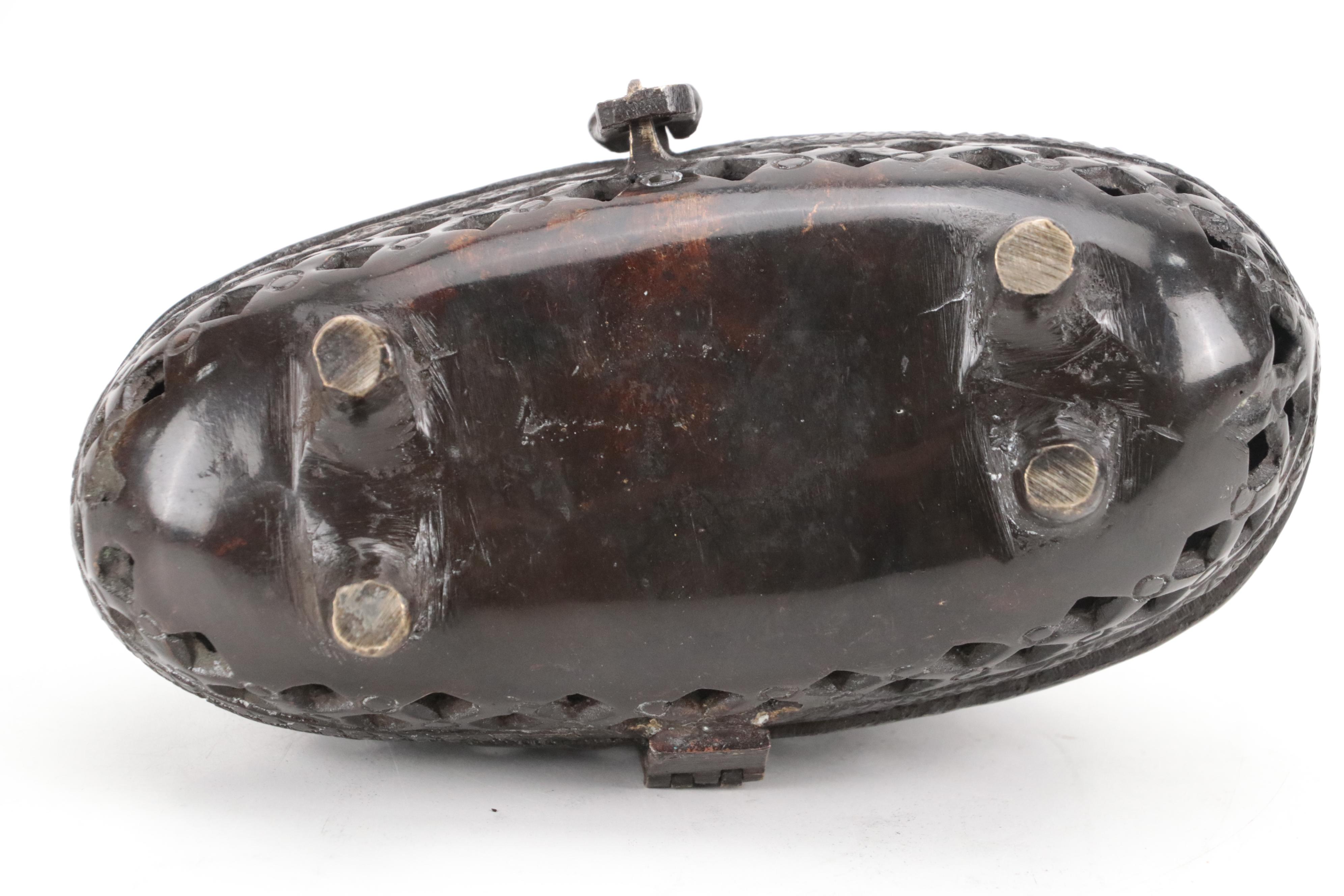 Elephant Motif Bronze Finish Metal Censer