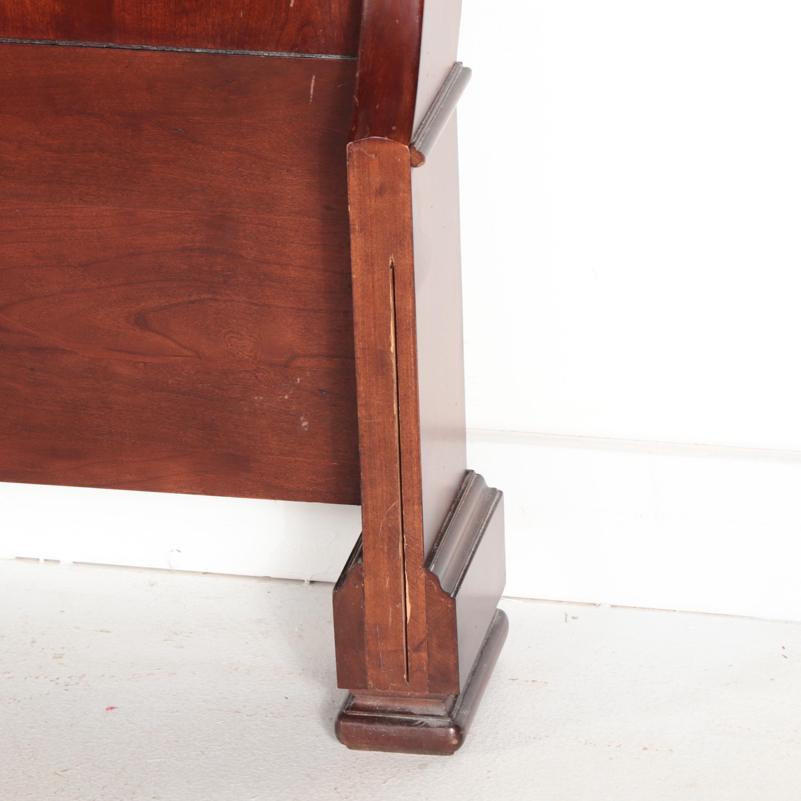 Pennsylvania House Louis Philippe Style Cherry Queen Sleigh Bed & Nightstand