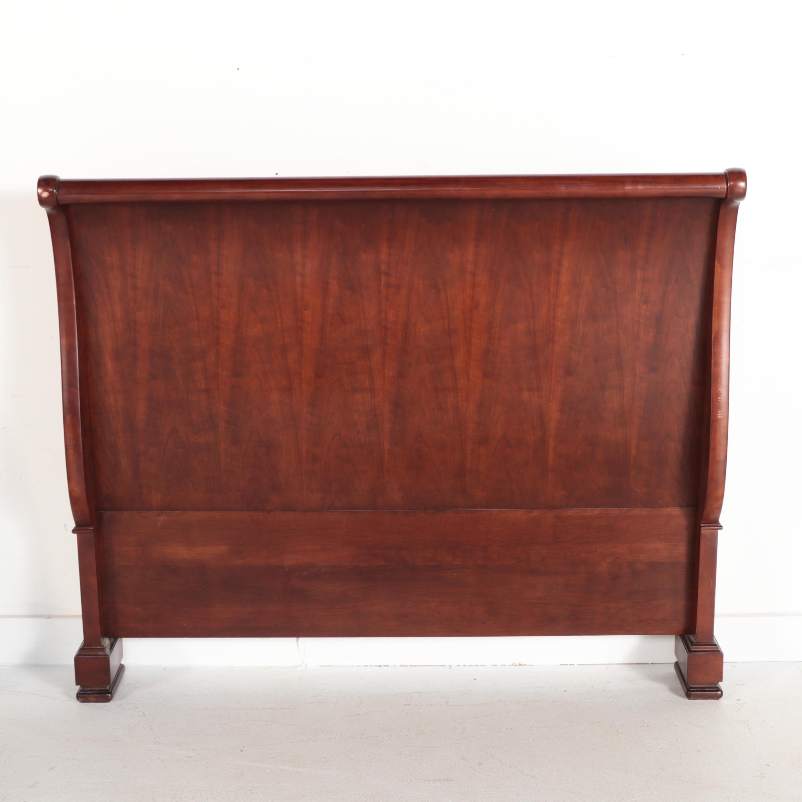 Pennsylvania House Louis Philippe Style Cherry Queen Sleigh Bed & Nightstand