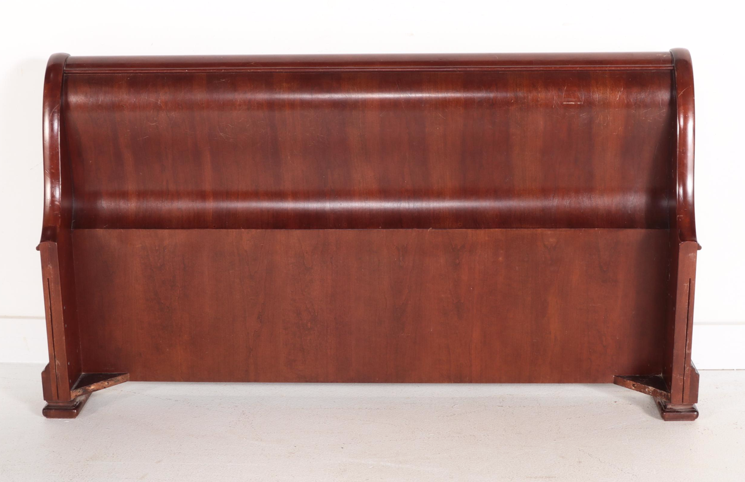 Pennsylvania House Louis Philippe Style Cherry Queen Sleigh Bed & Nightstand