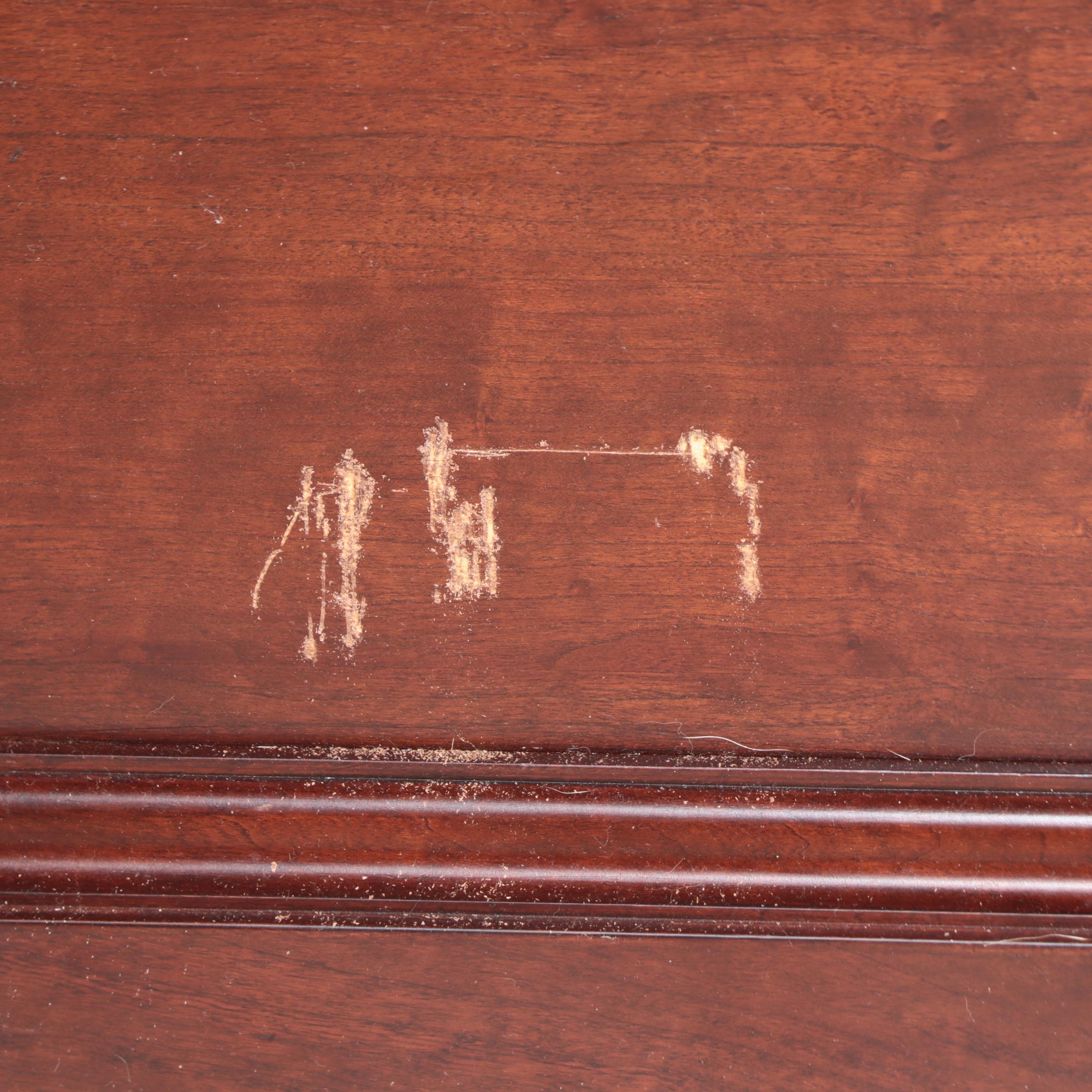 Pennsylvania House Louis Philippe Style Cherry Queen Sleigh Bed & Nightstand