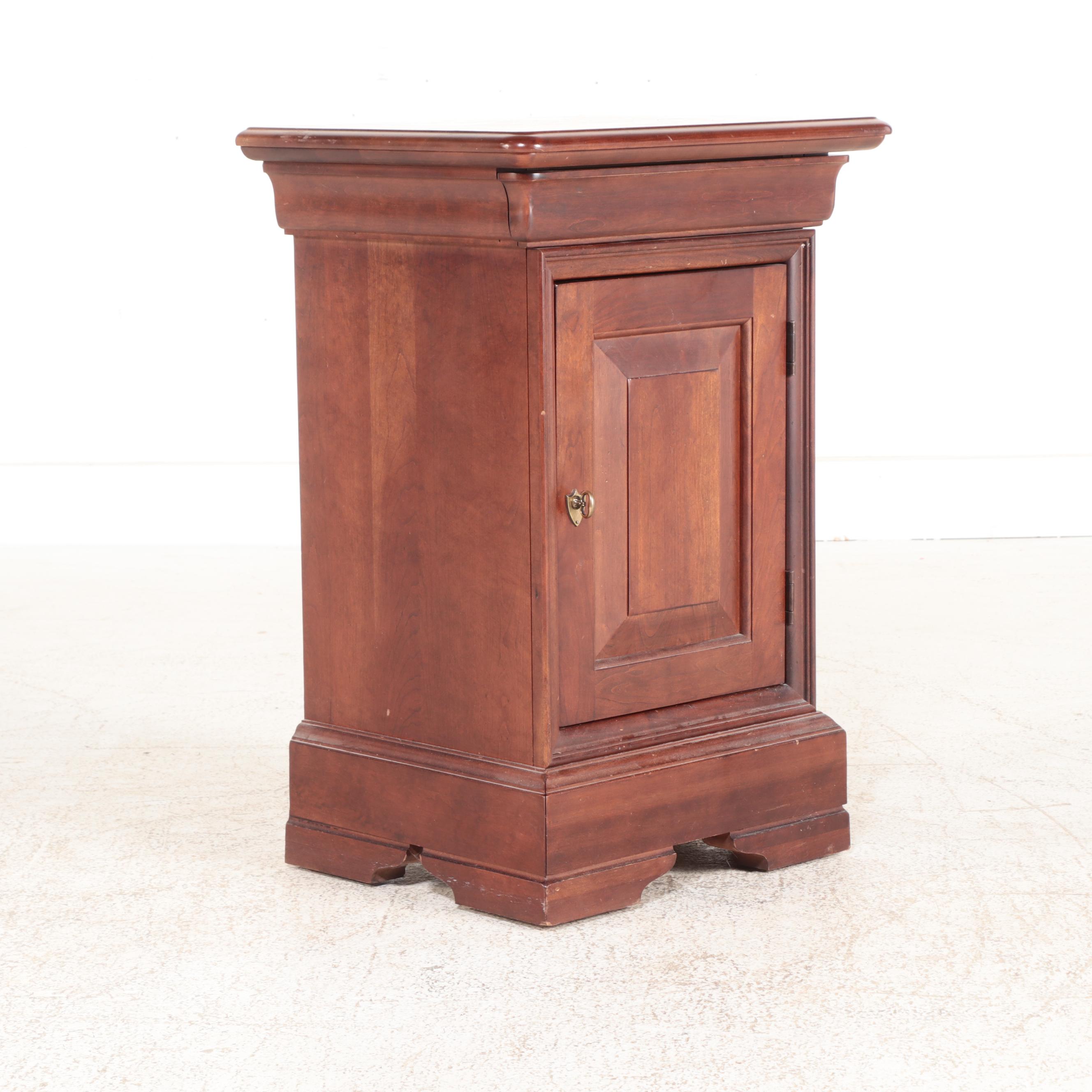 Pennsylvania House Louis Philippe Style Cherry Queen Sleigh Bed & Nightstand