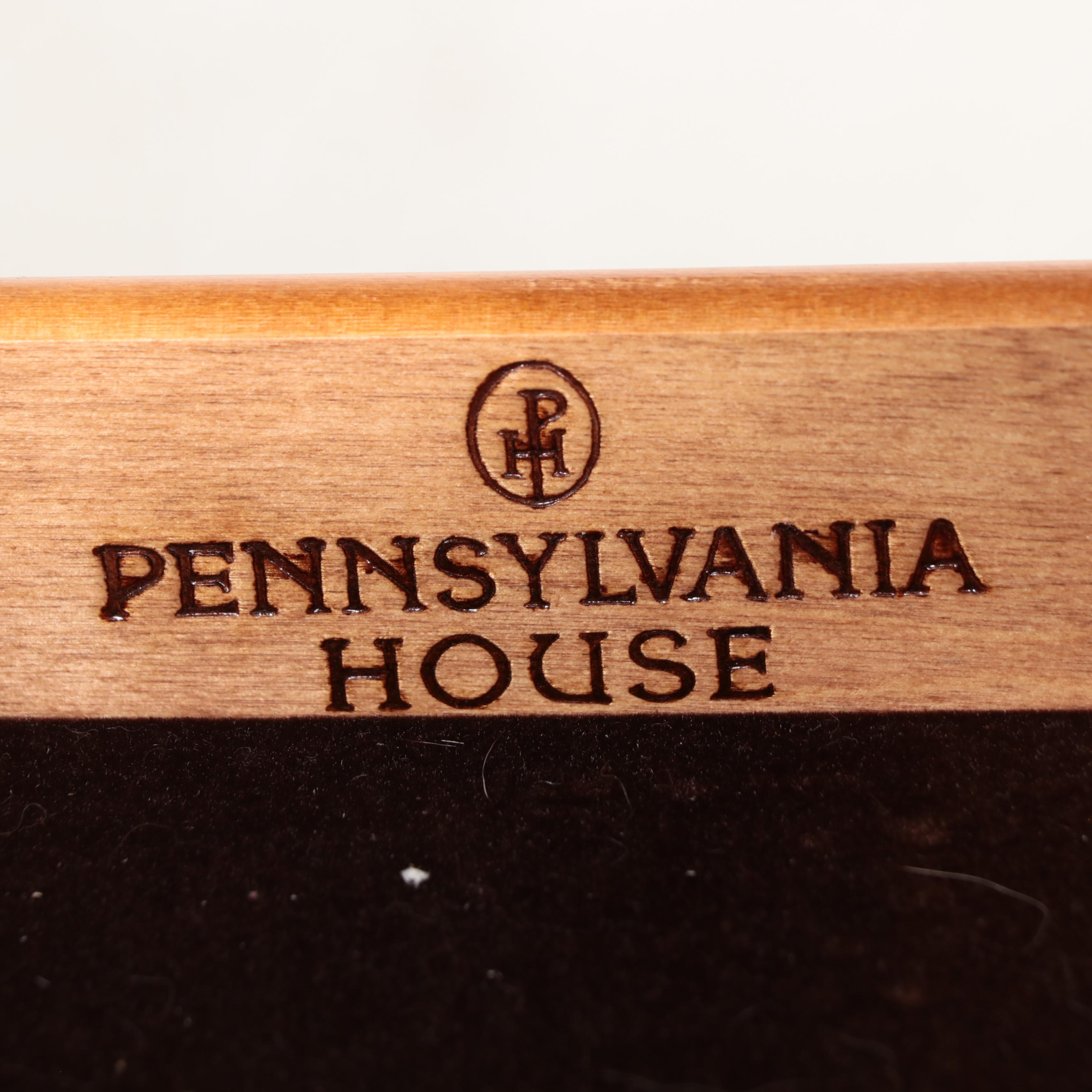 Pennsylvania House Louis Philippe Style Cherry Queen Sleigh Bed & Nightstand