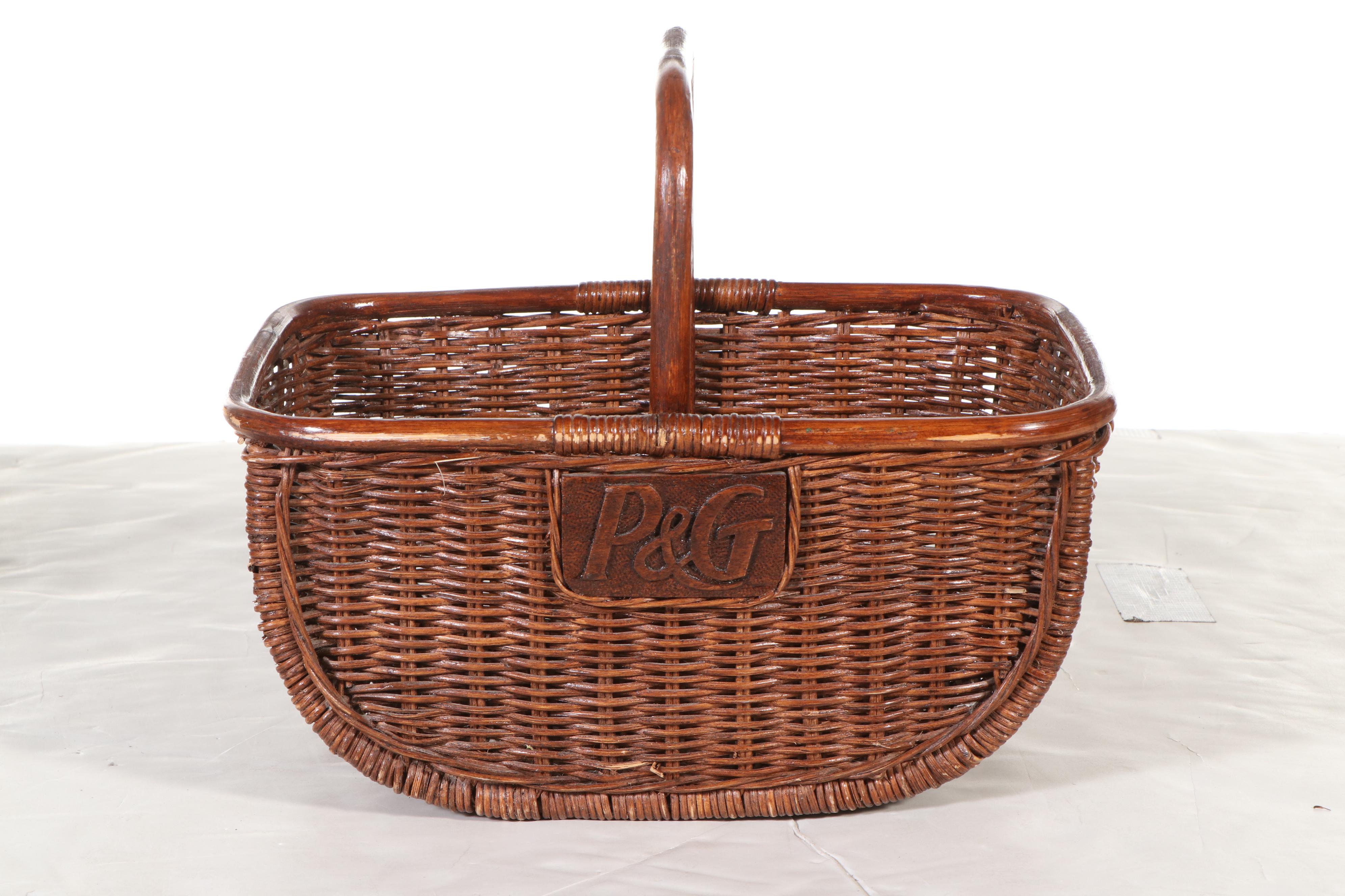 Peterboro Basket Co. "Ivory Soap" Wicker Basket and More Procter & Gamble Décor