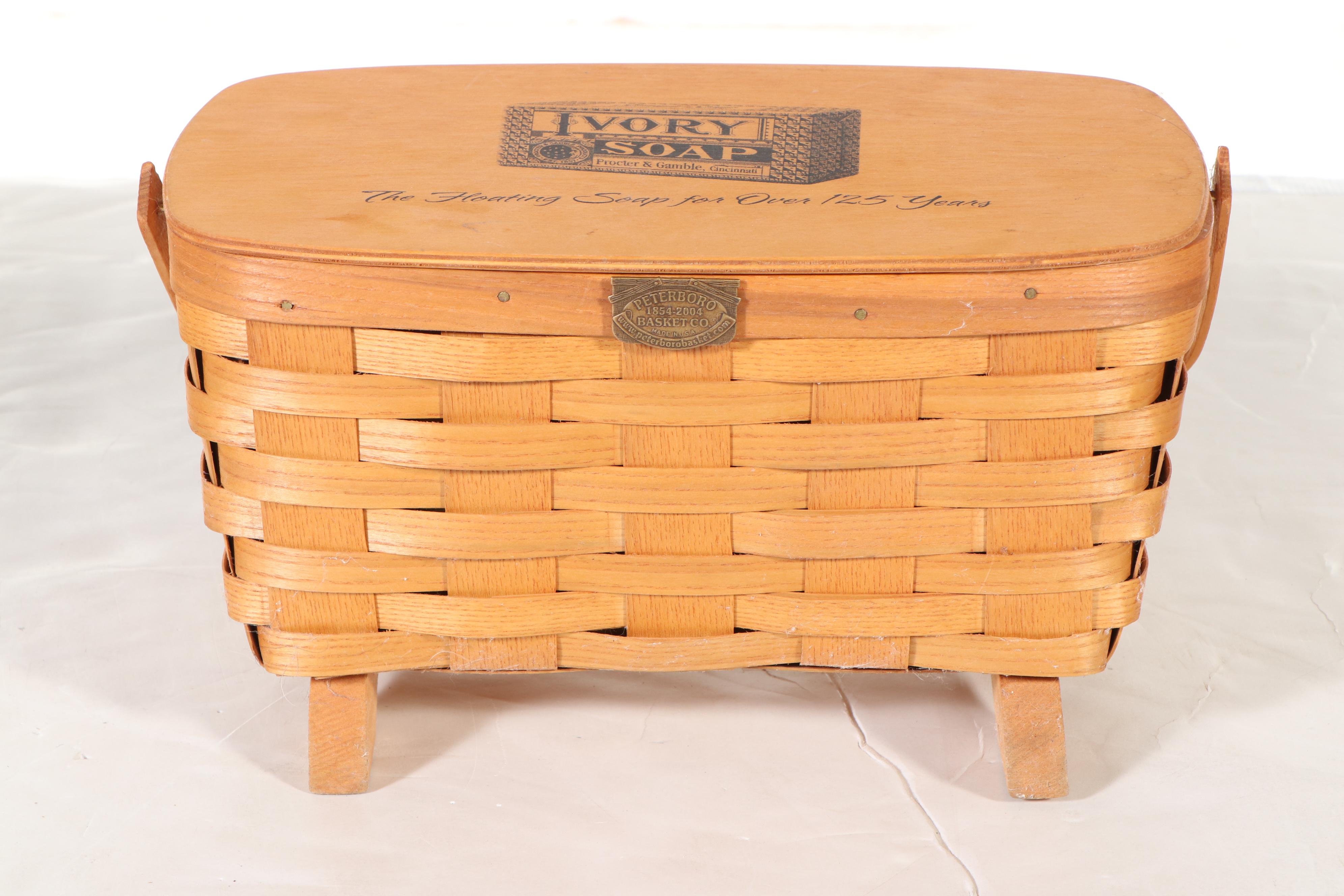 Peterboro Basket Co. "Ivory Soap" Wicker Basket and More Procter & Gamble Décor