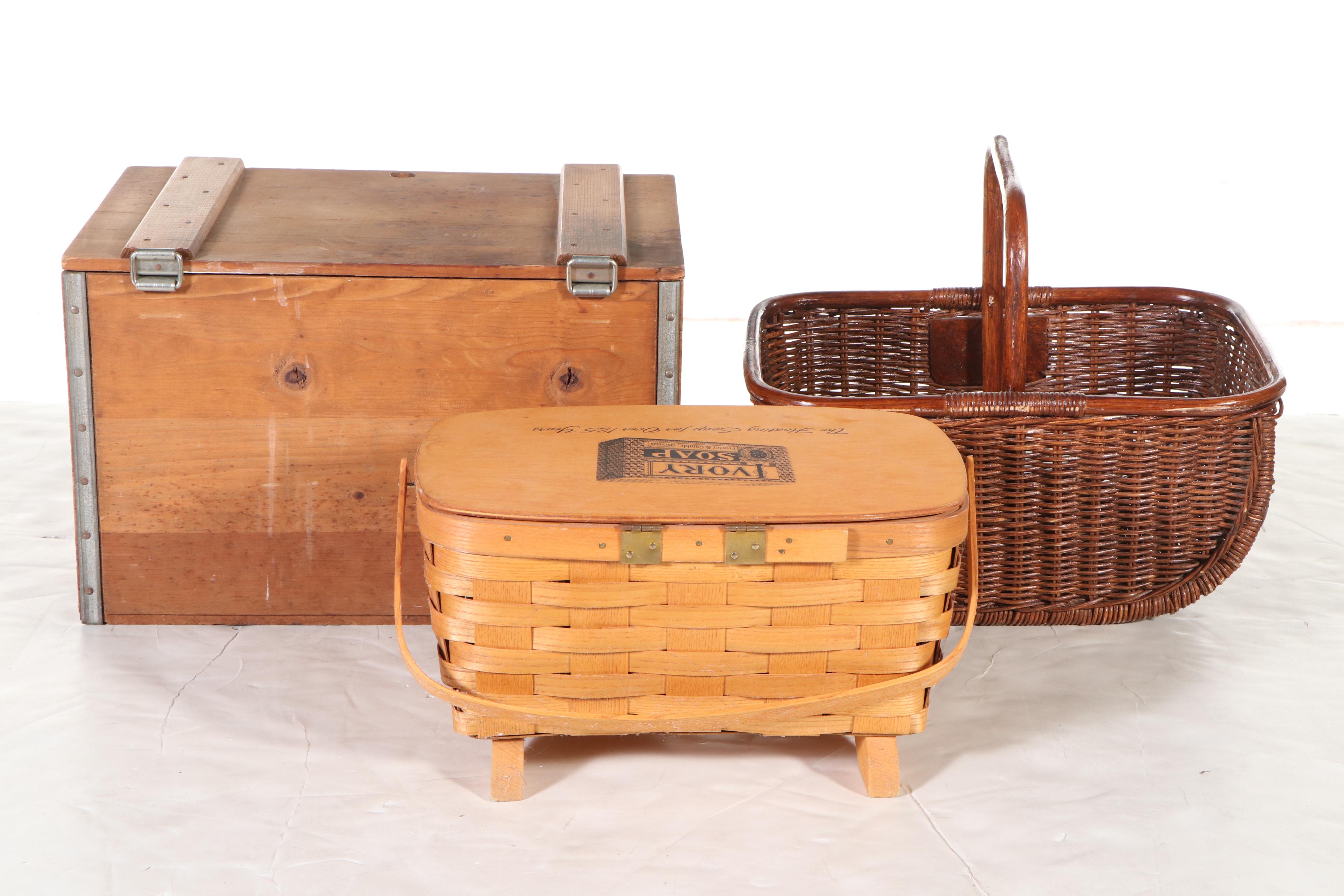 Peterboro Basket Co. "Ivory Soap" Wicker Basket and More Procter & Gamble Décor