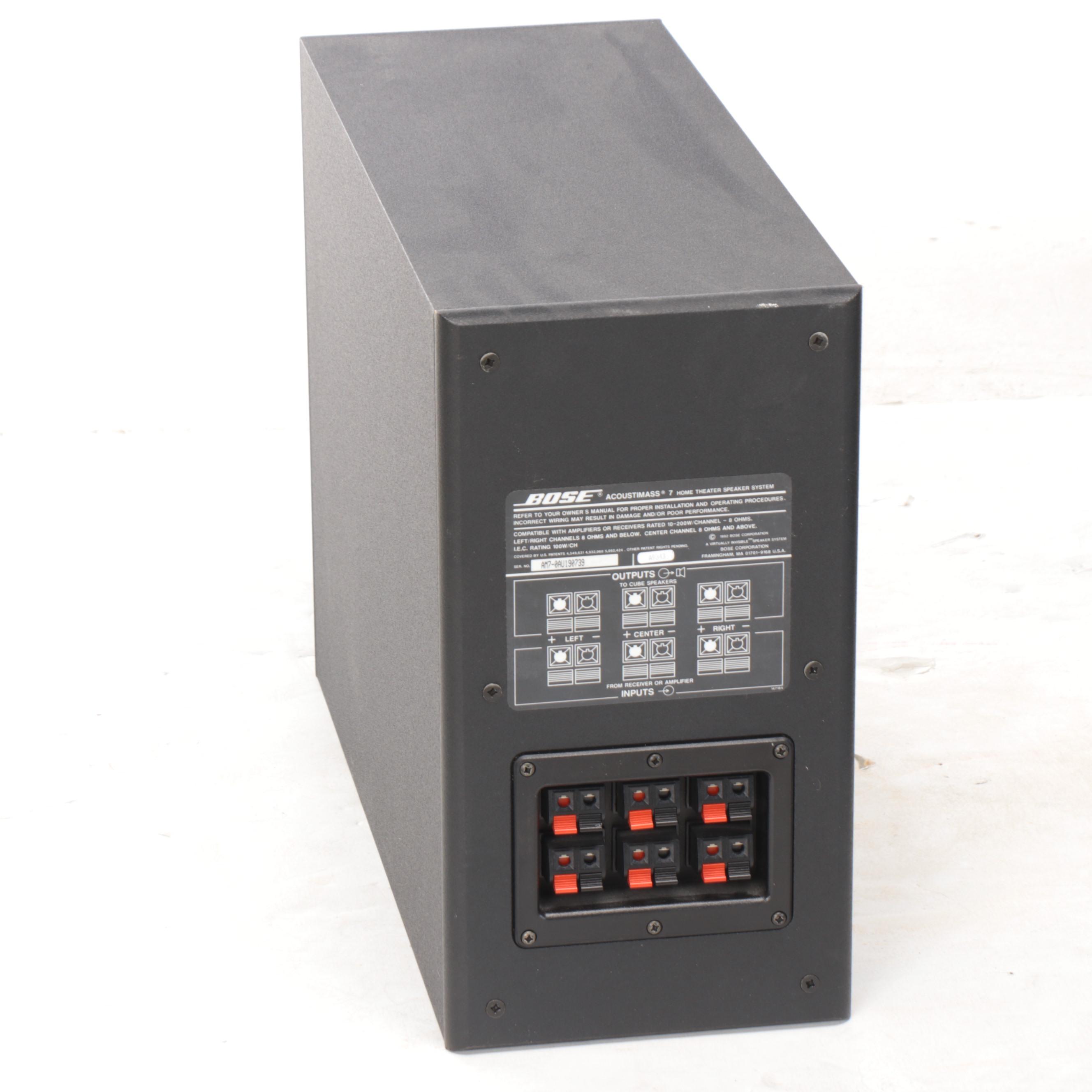 Bose Acoustimass 7 Home Theater Speaker System