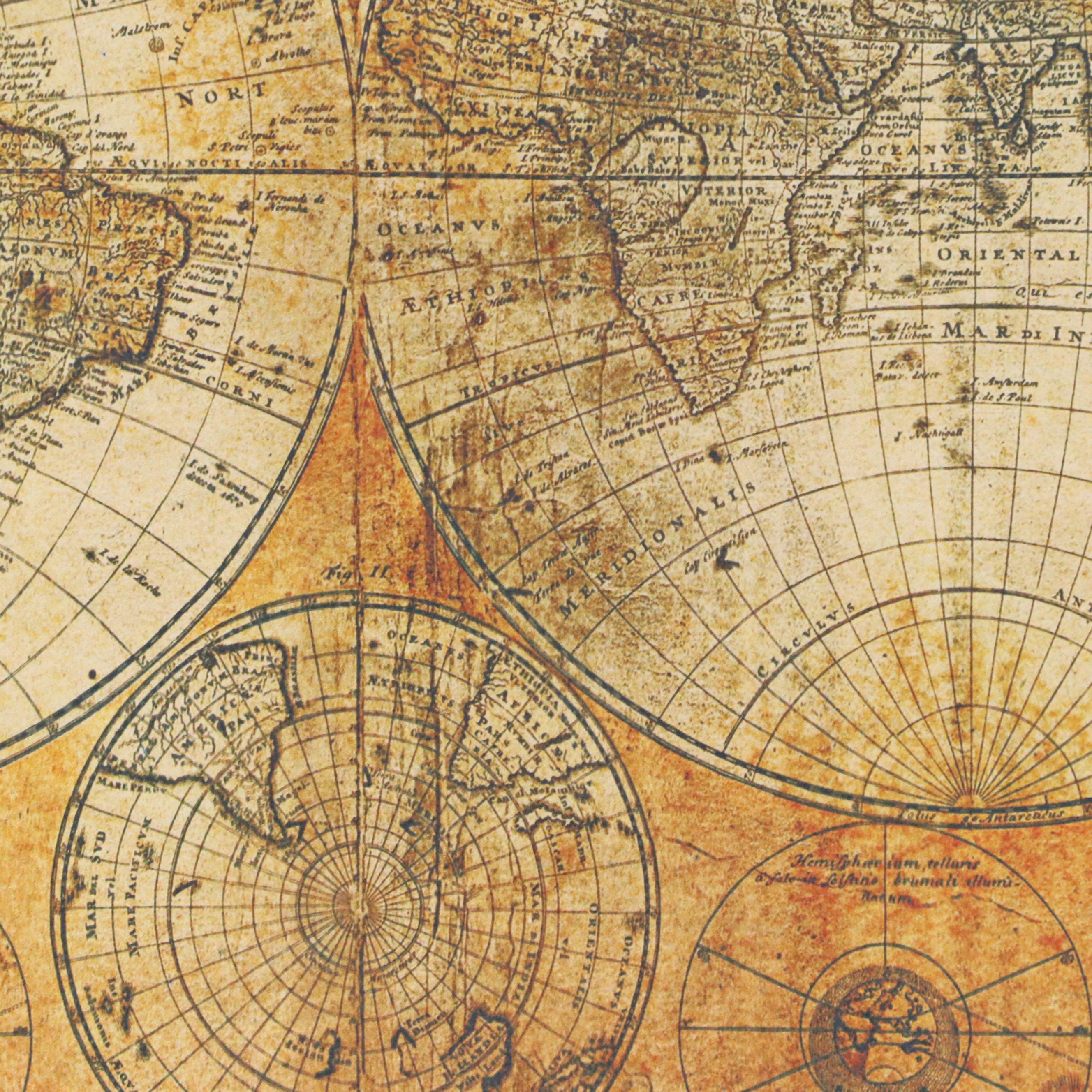 Giclée World Map After Johann Baptist Homann, 21st Century