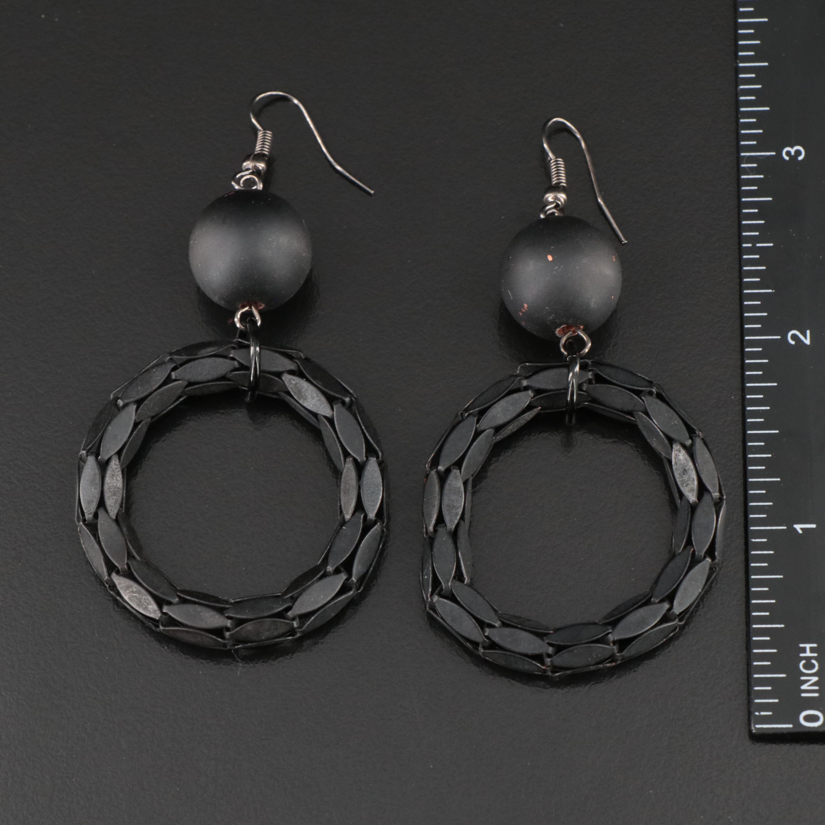 Red, Black and White Toned Costume Jewelry Collection