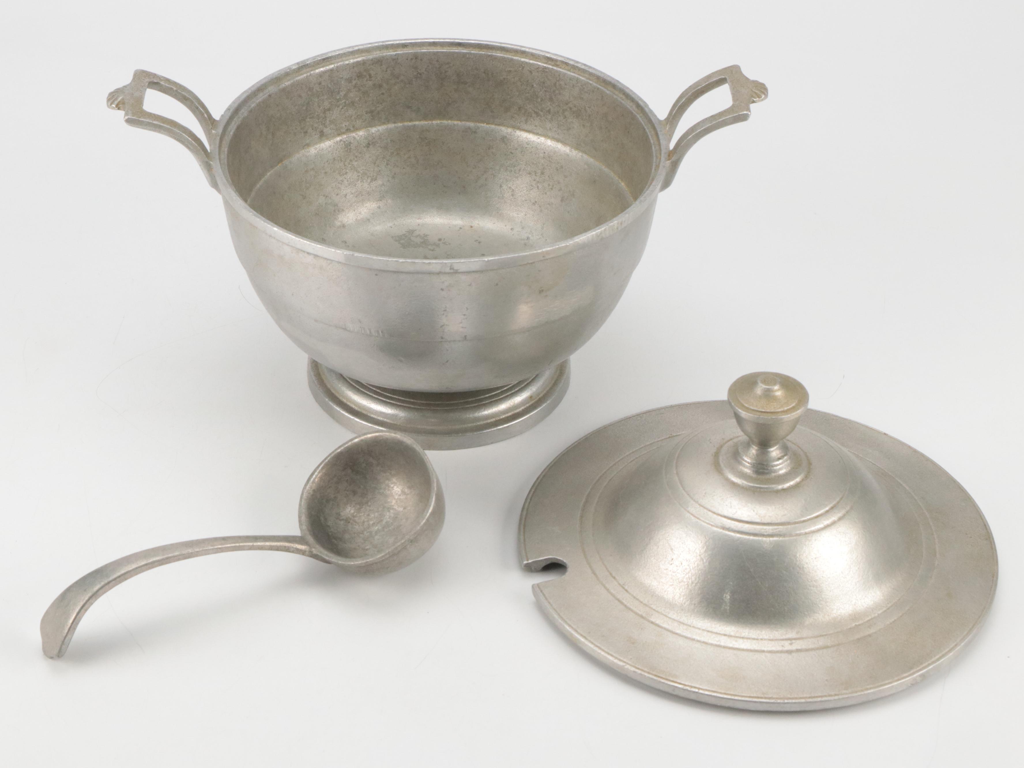 Wilton "Plough Tavern" Armetale Pedestal Tureen and More Table Accessories