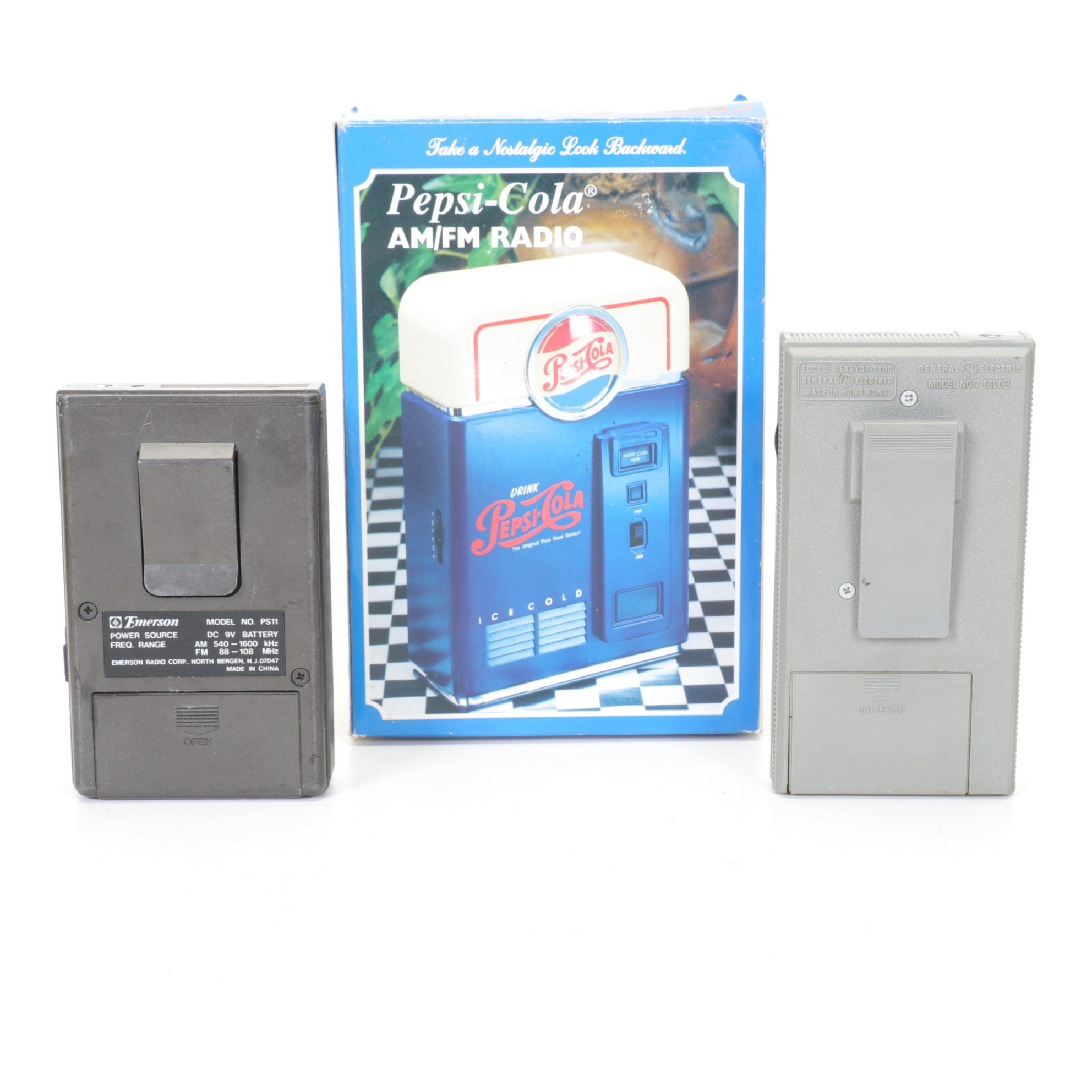 Portable Transistor Radios by General Electric, Panasonic and Others