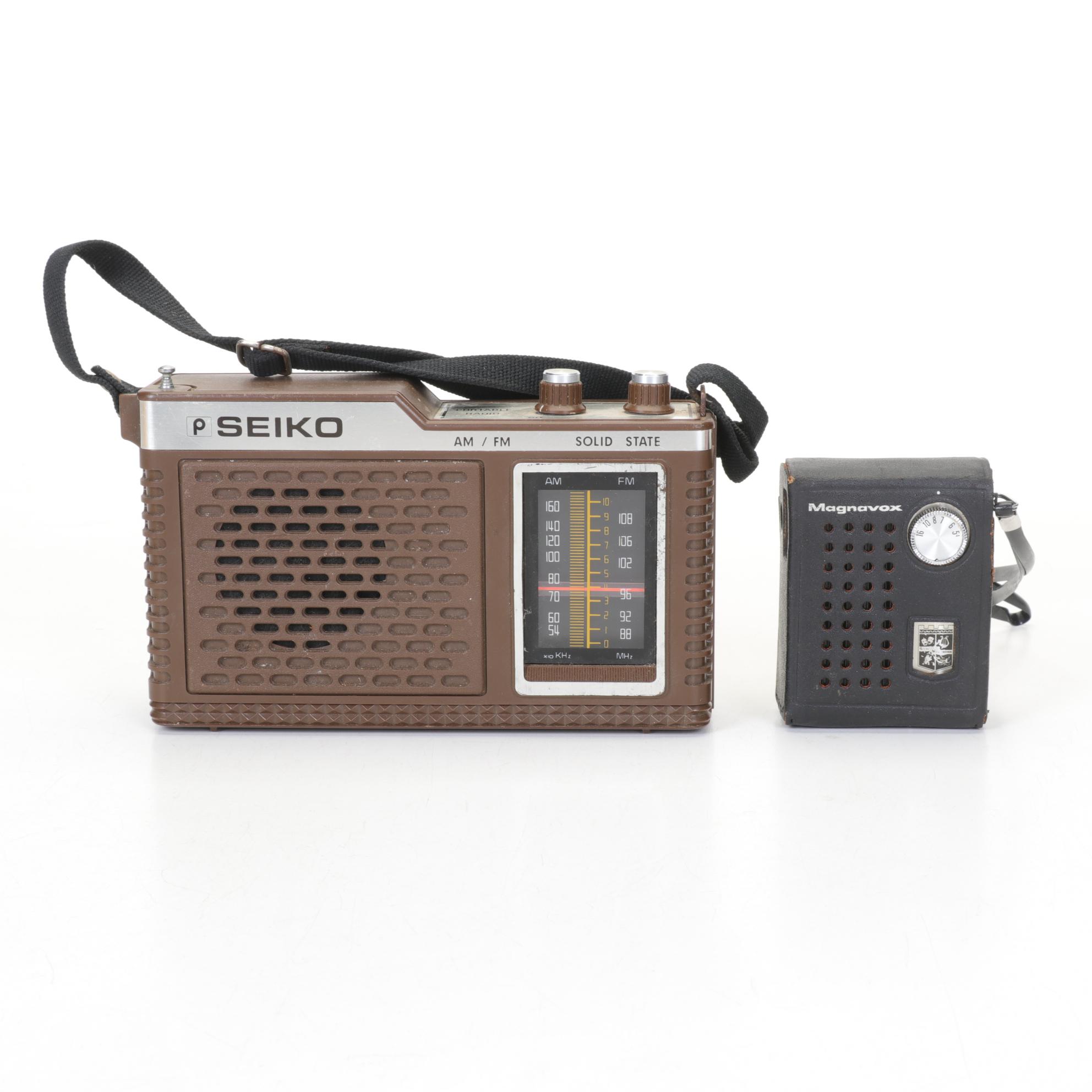 Portable Transistor Radios by General Electric, Panasonic and Others