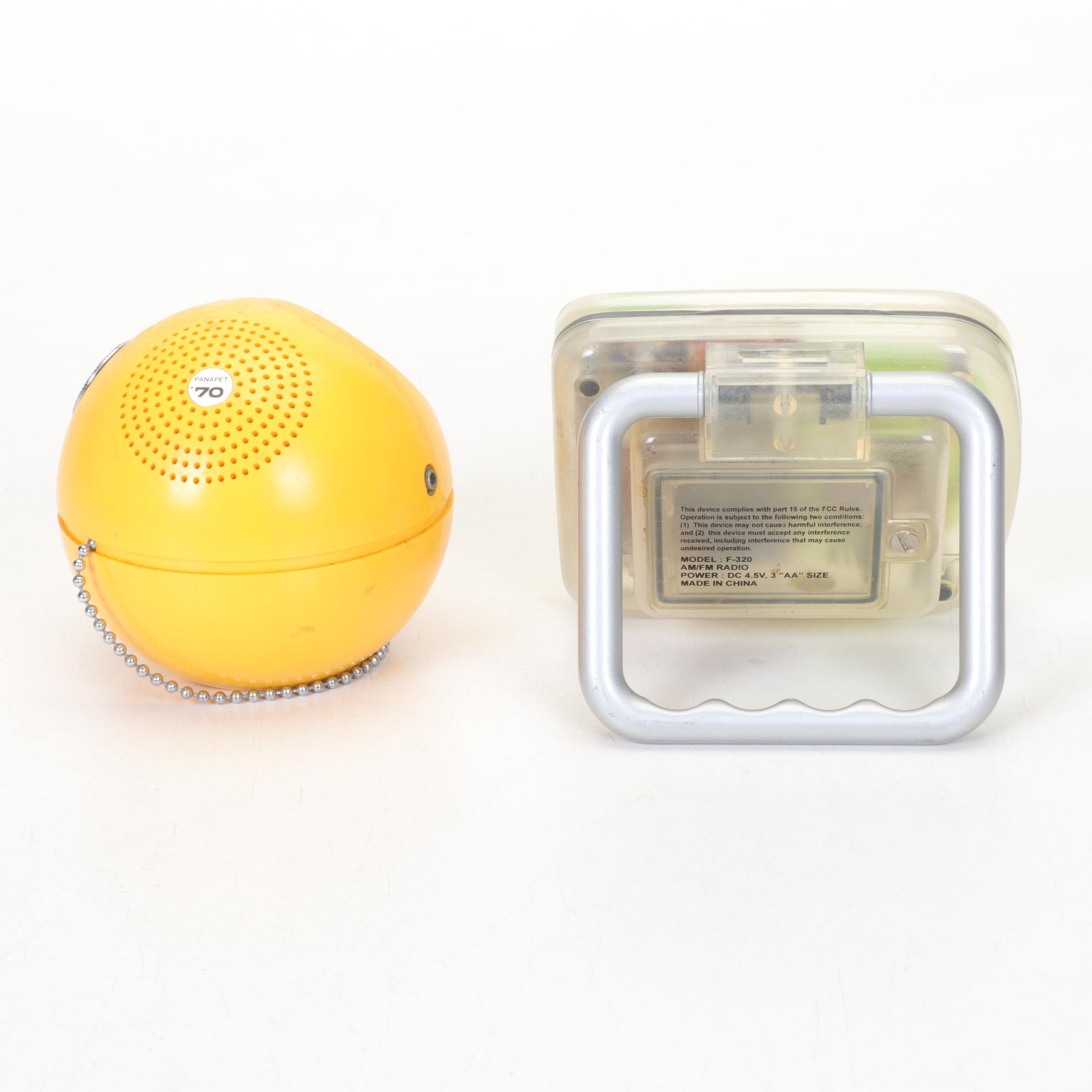 Portable Transistor Radios by General Electric, Panasonic and Others