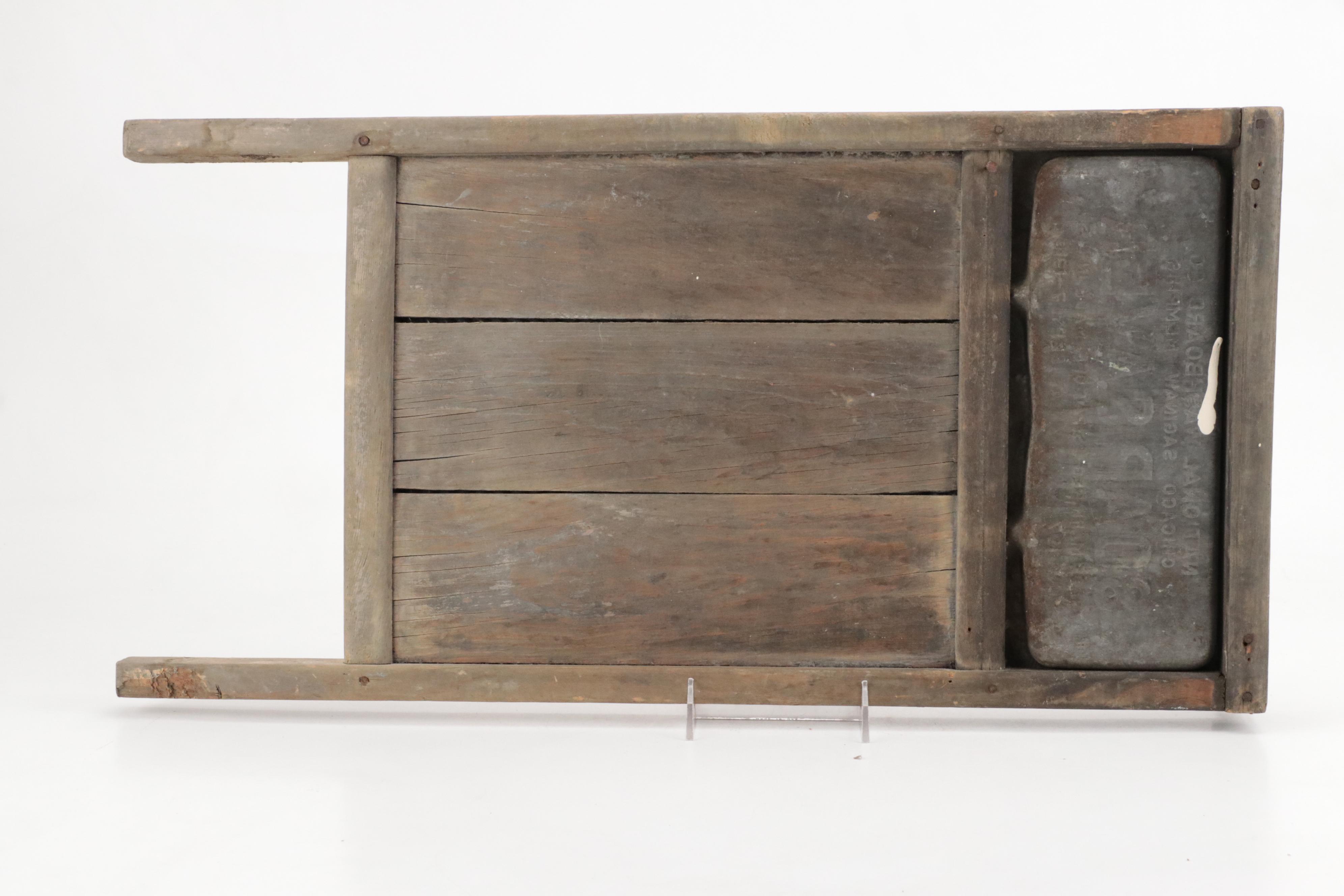 National Washboard Co. "Soap Saver" Washboard with Stoneware Crock and More