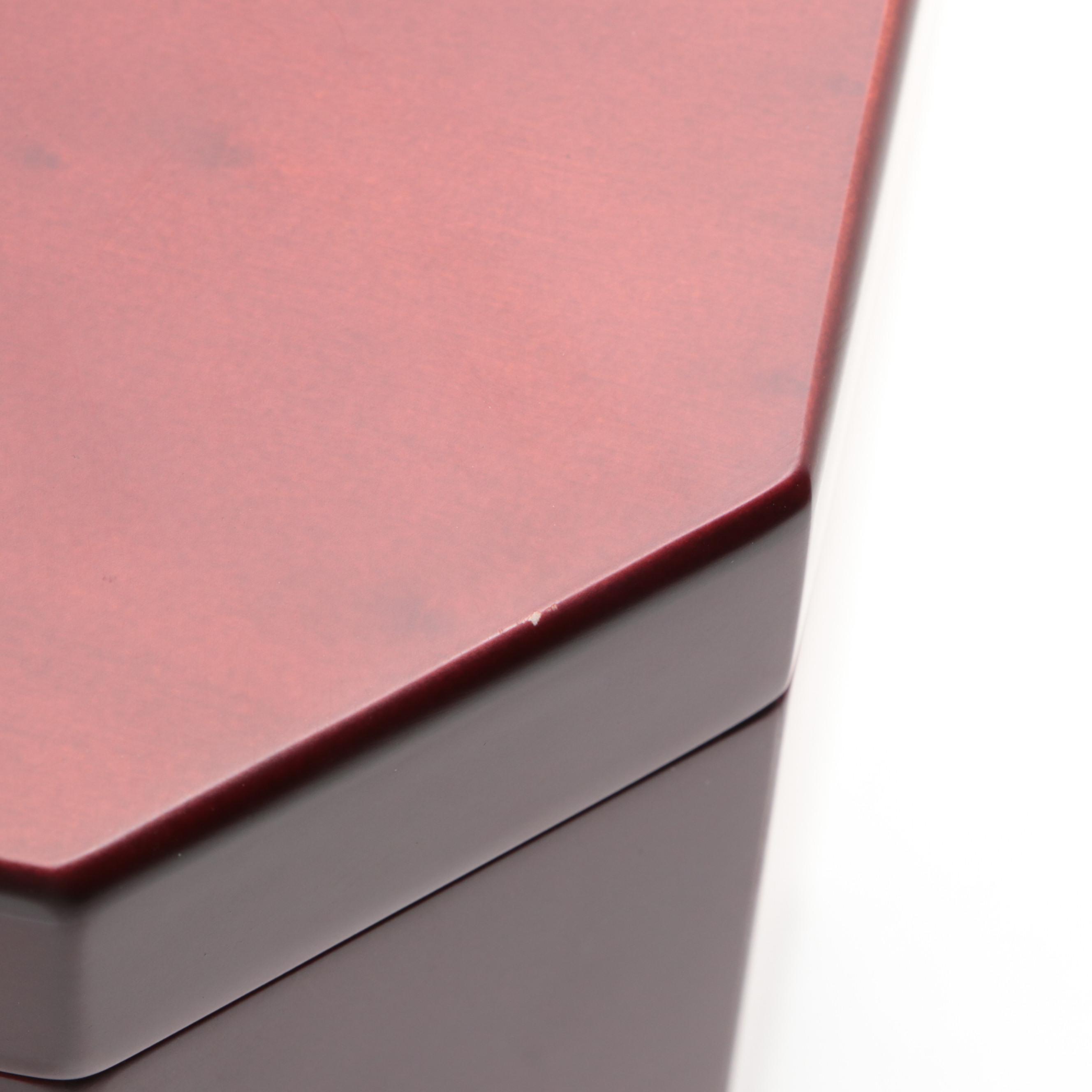 Jere Cherry Finish Wood Jewelry Box