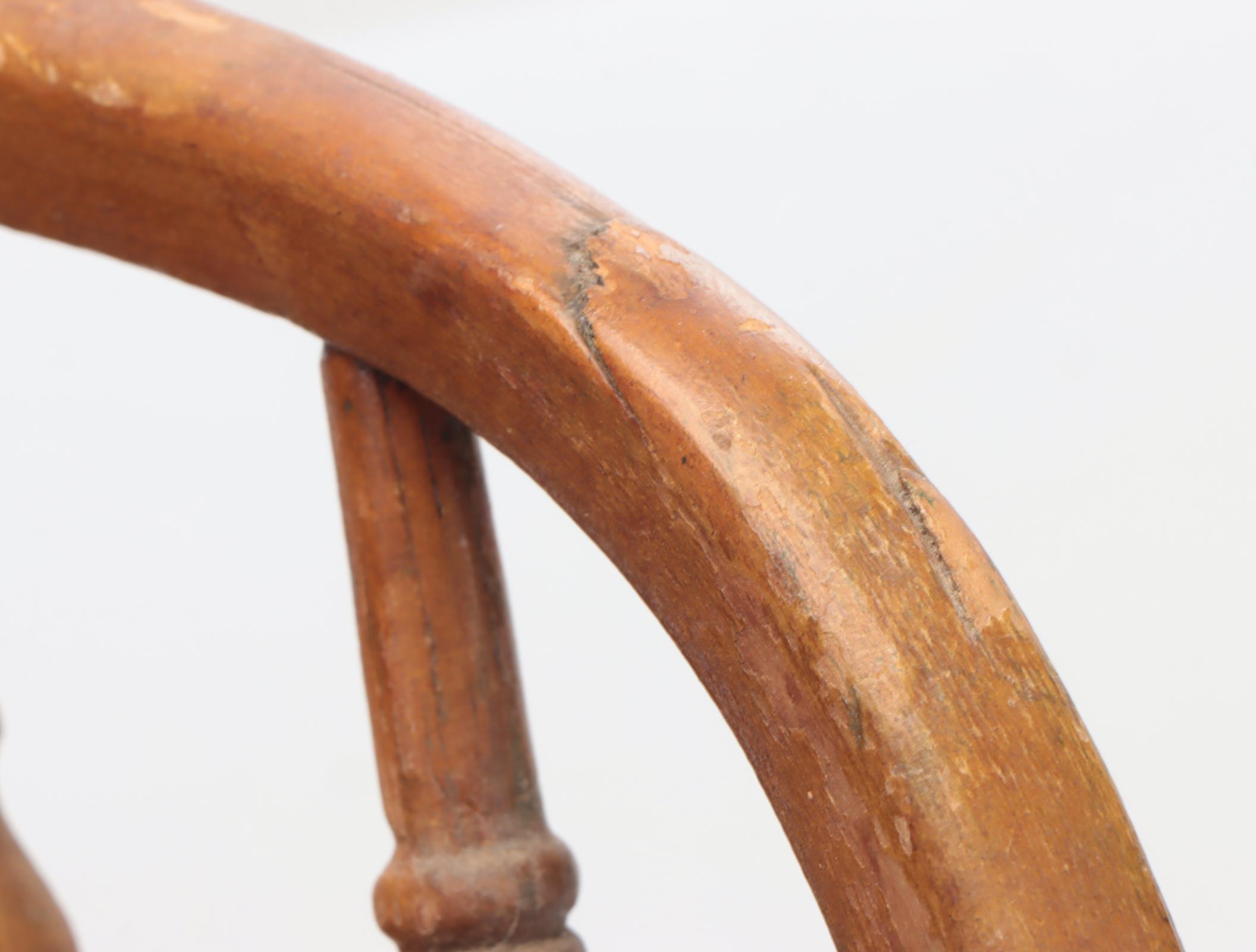 Victorian Style Handmade Cloth Doll with Rocking Chair