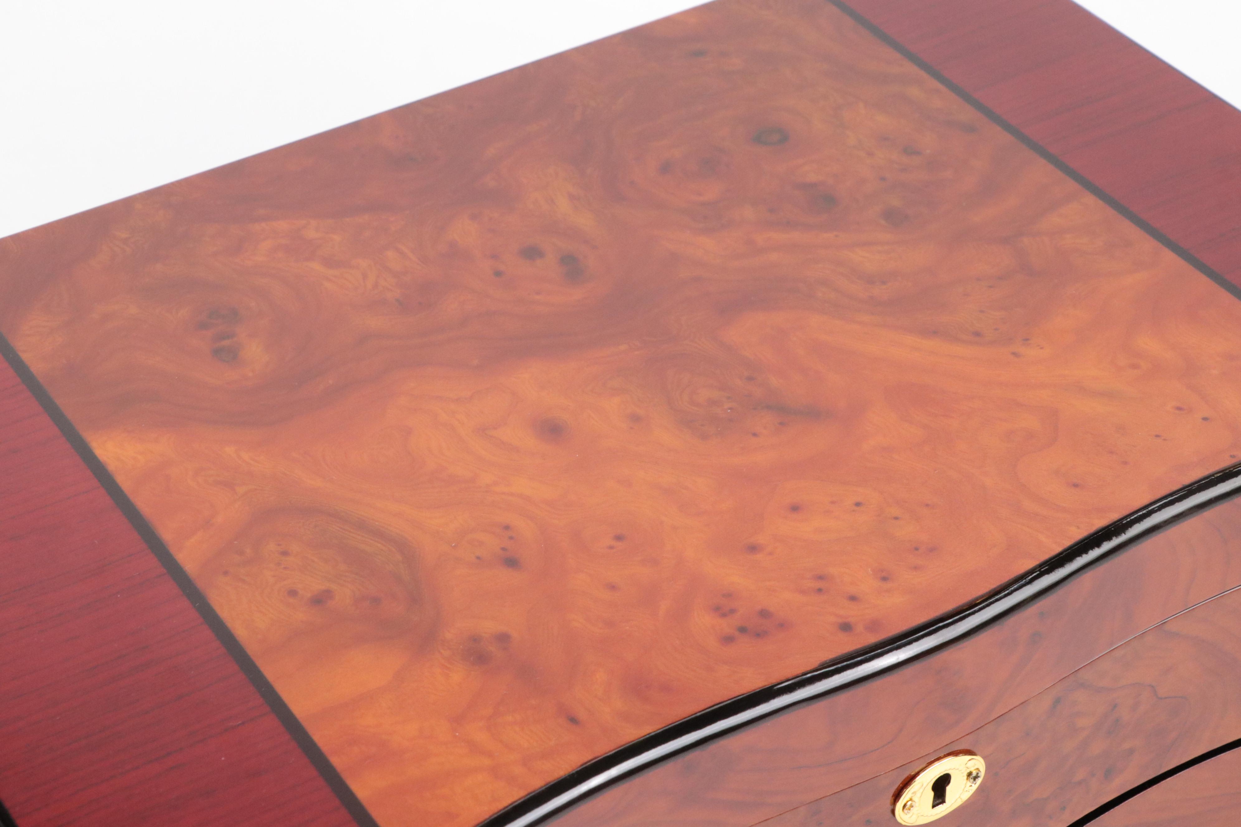 Jere High Gloss Finish Wooden Jewelry Box