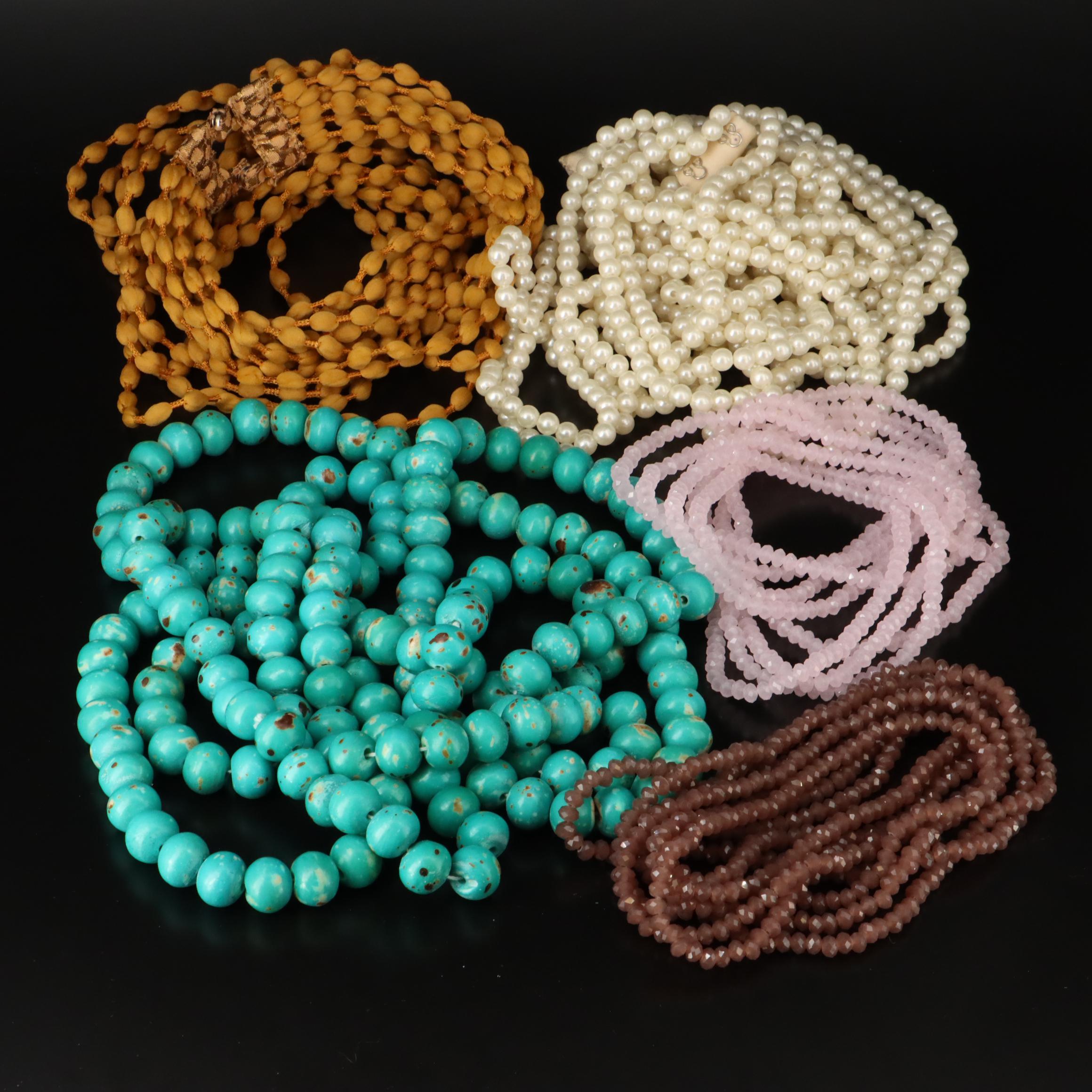 Necklace Selection Including Faux Pearl