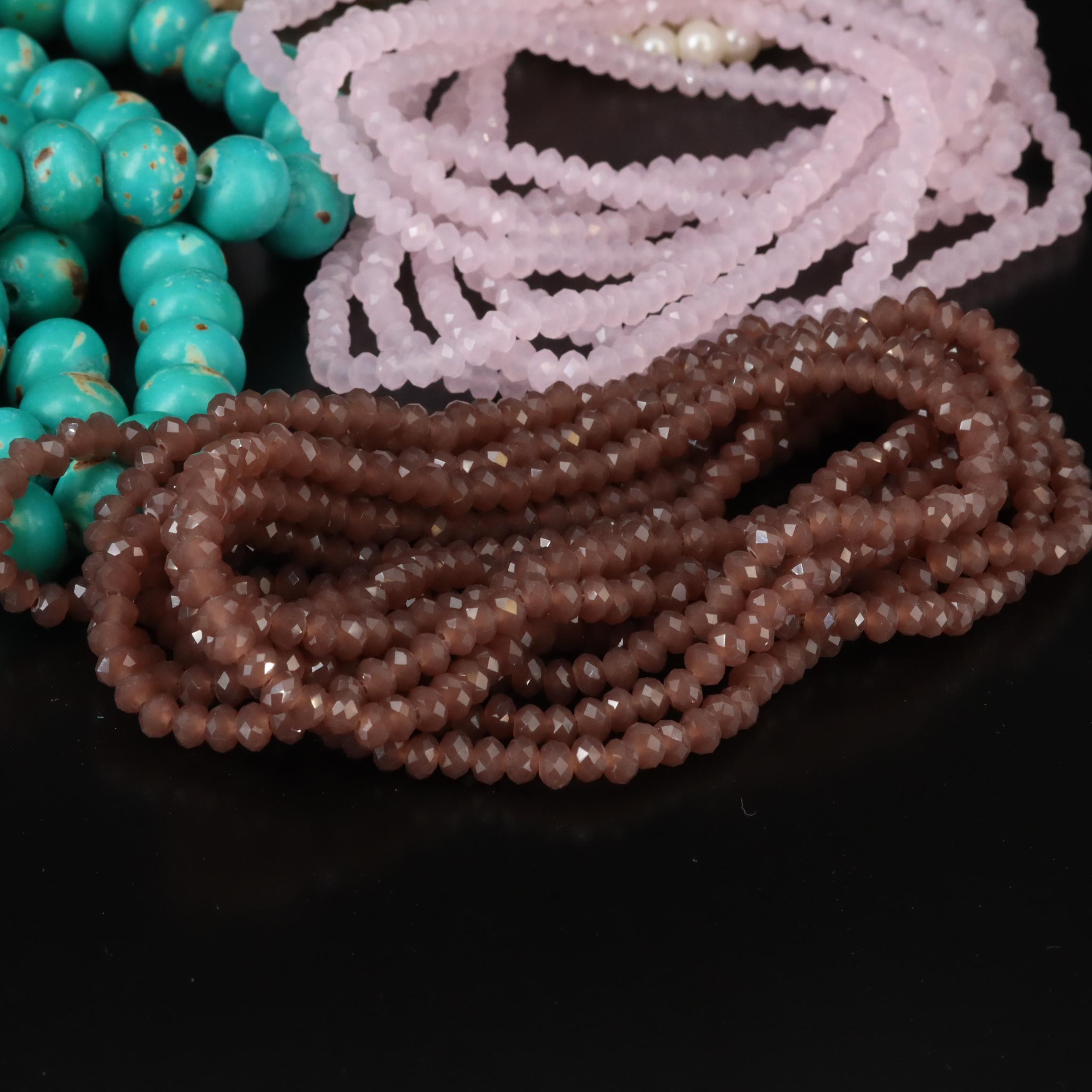 Necklace Selection Including Faux Pearl