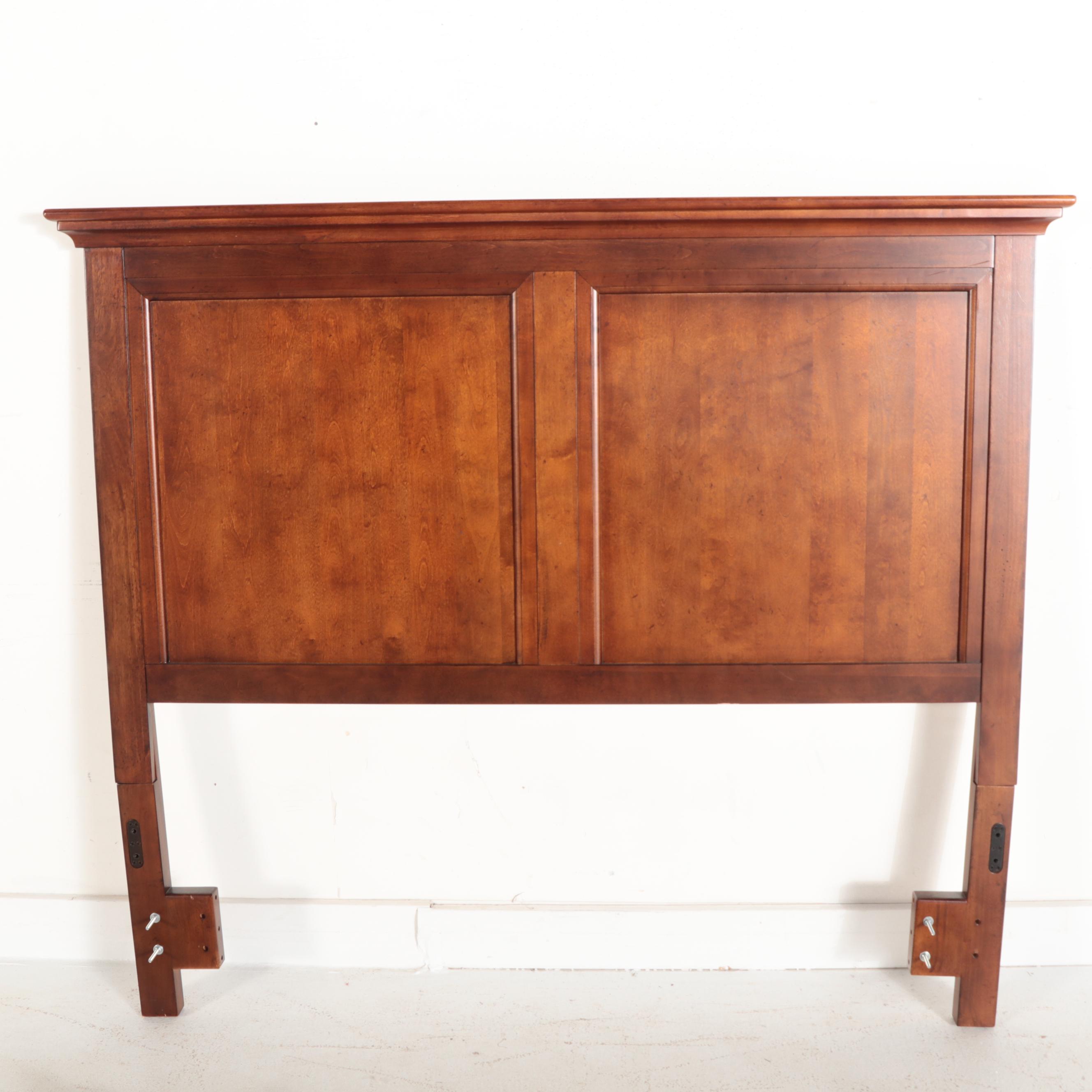 Ashebrook Walnut Finish Queen Headboard with Hollywood Rails