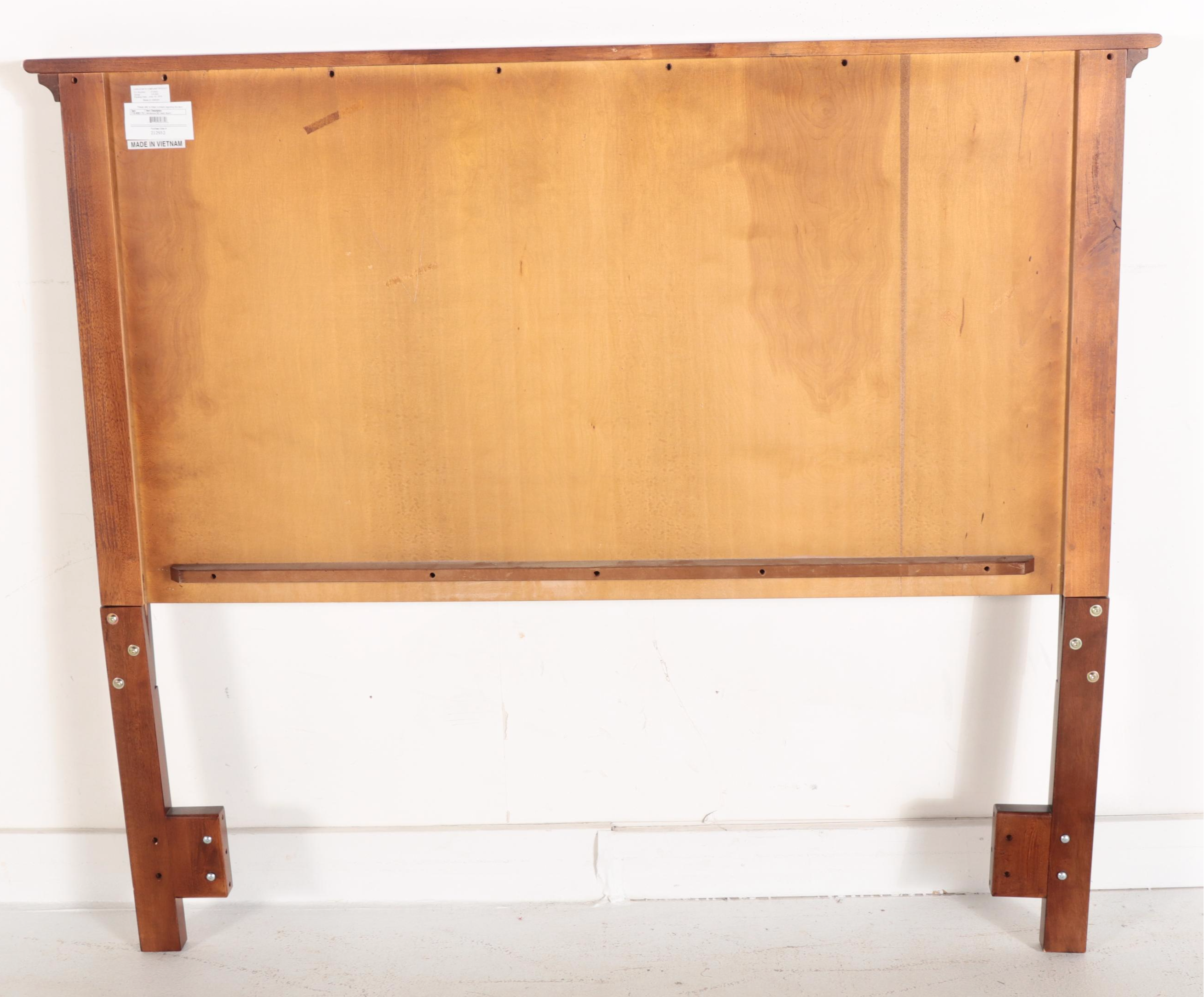 Ashebrook Walnut Finish Queen Headboard with Hollywood Rails