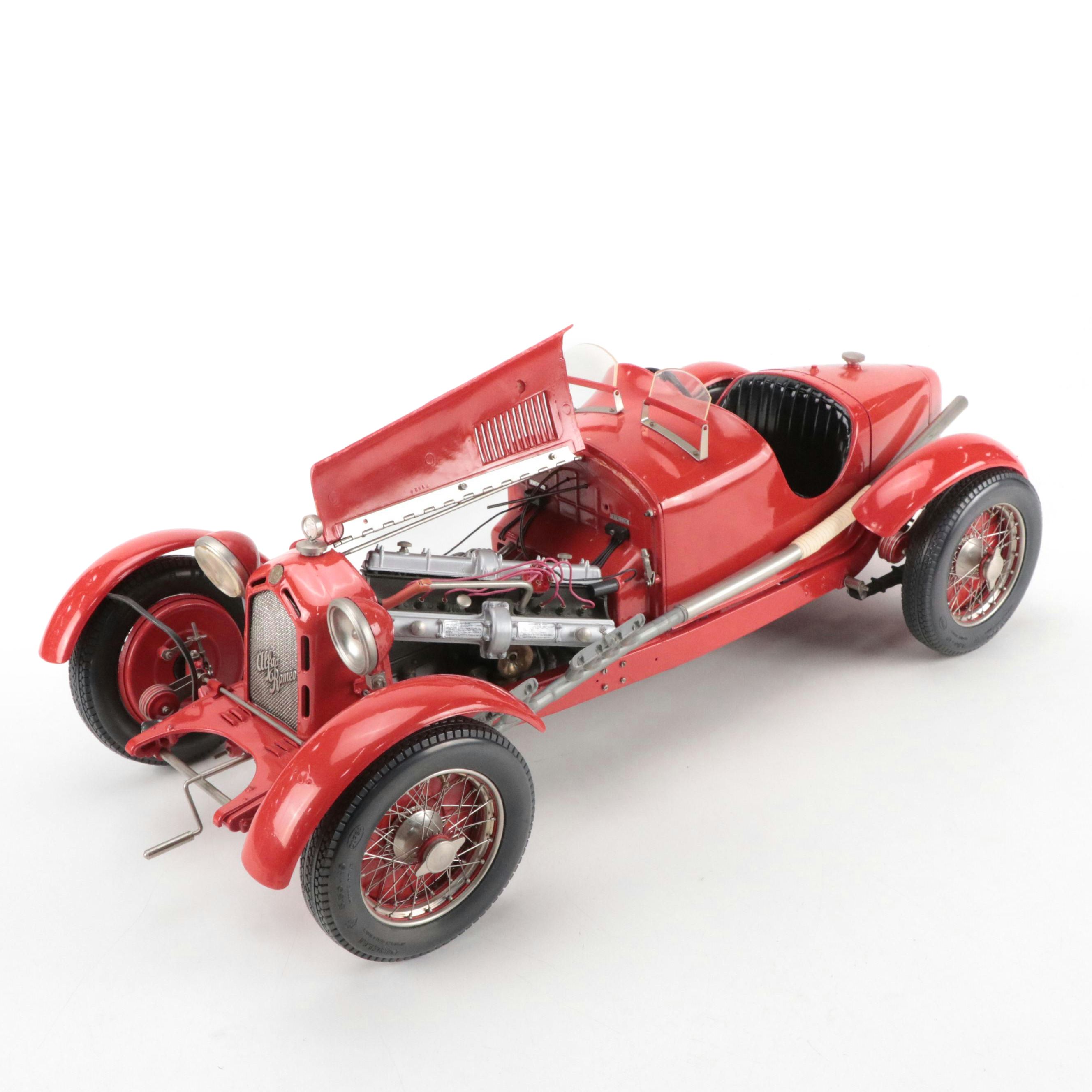 1930s Alfa Romeo Scale Model 8C Racer Pocher with Scale Engine