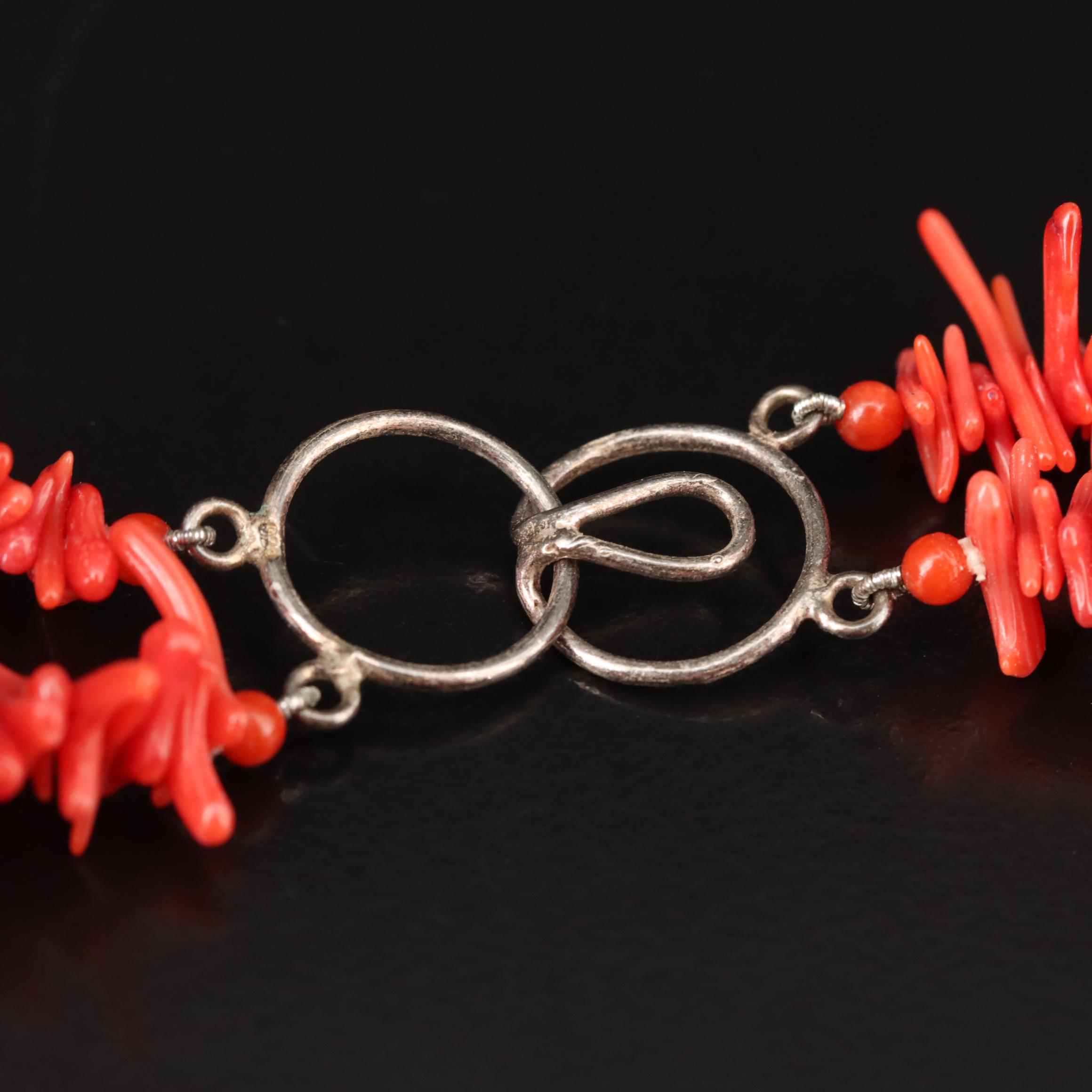 Necklace Trio Featuring Sterling, Coral and Turquoise