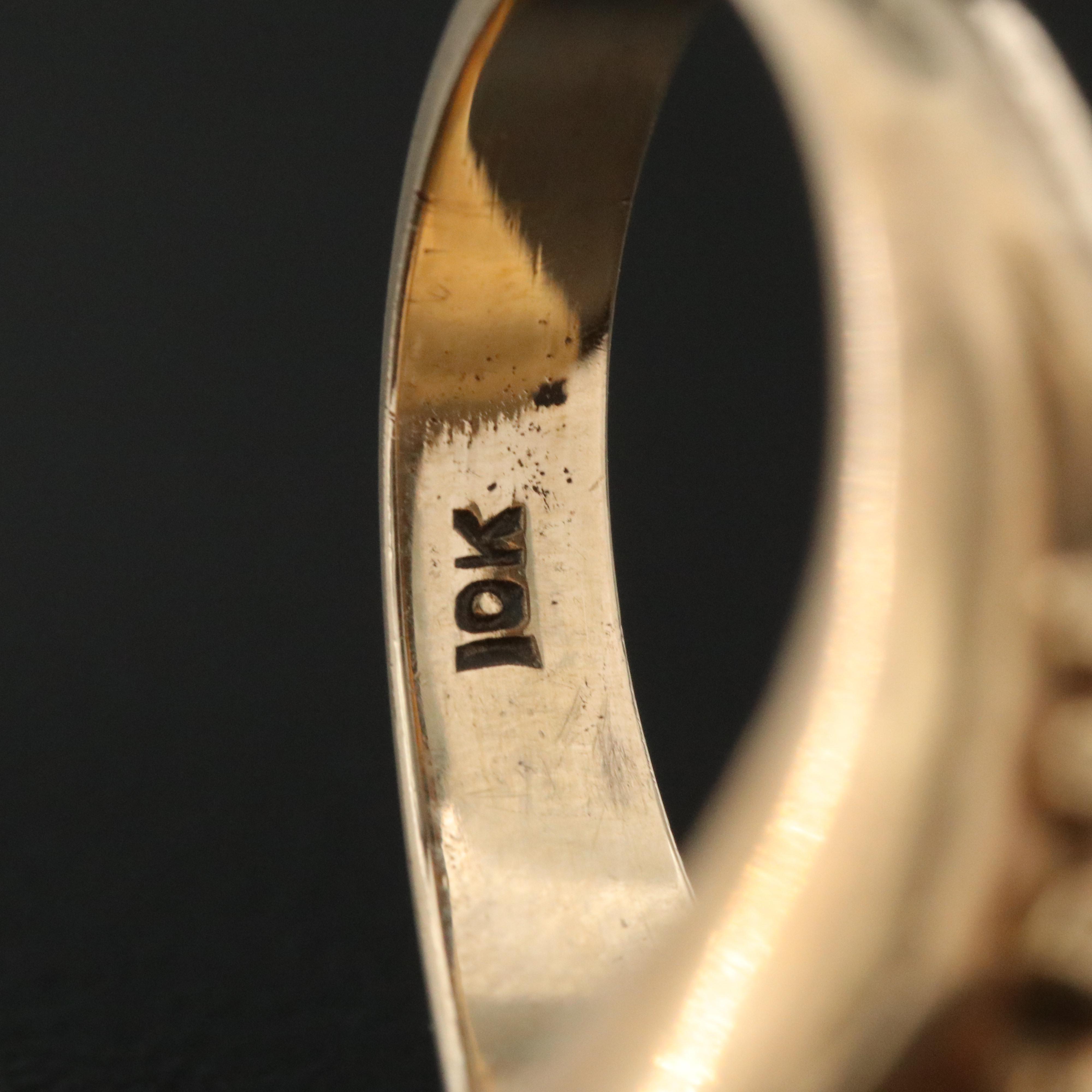 Vintage 10K Ruby Solitaire Ring