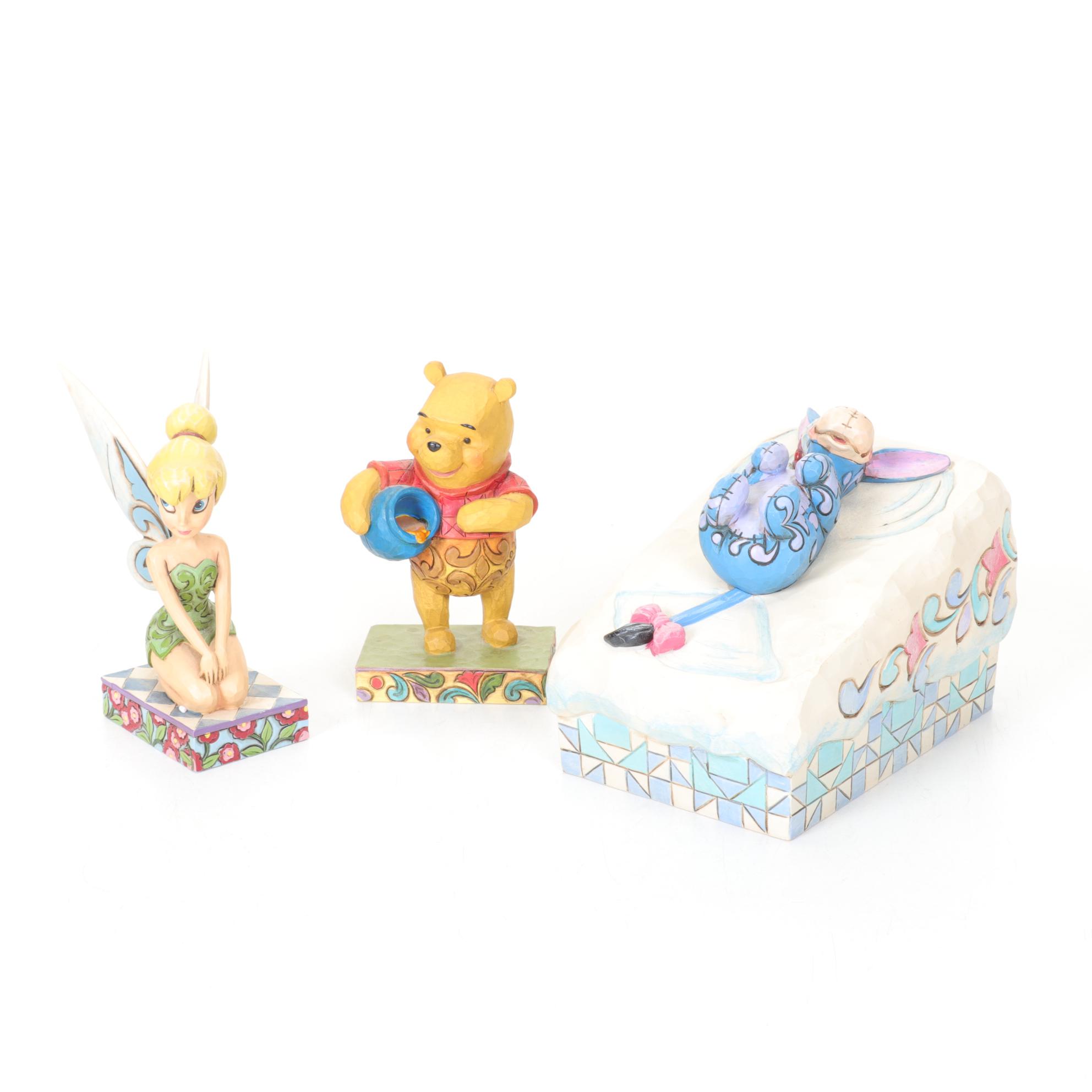 Walt Disney "Hunny of a Bear", "A Pixie Delight", and "Eeyore Snow Angel"