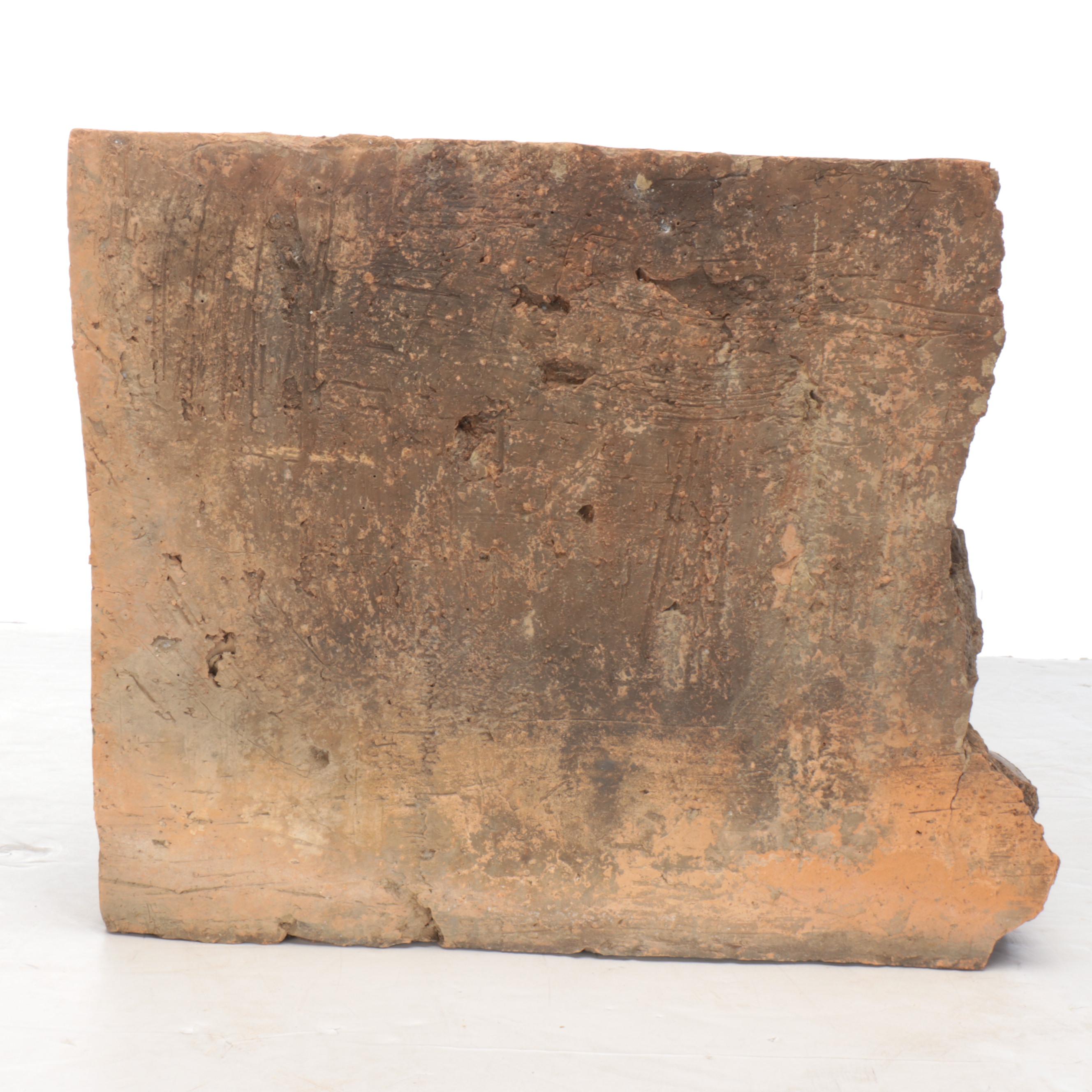 Cambodian Terracotta Temple Frieze Fragment, Early 20th Century