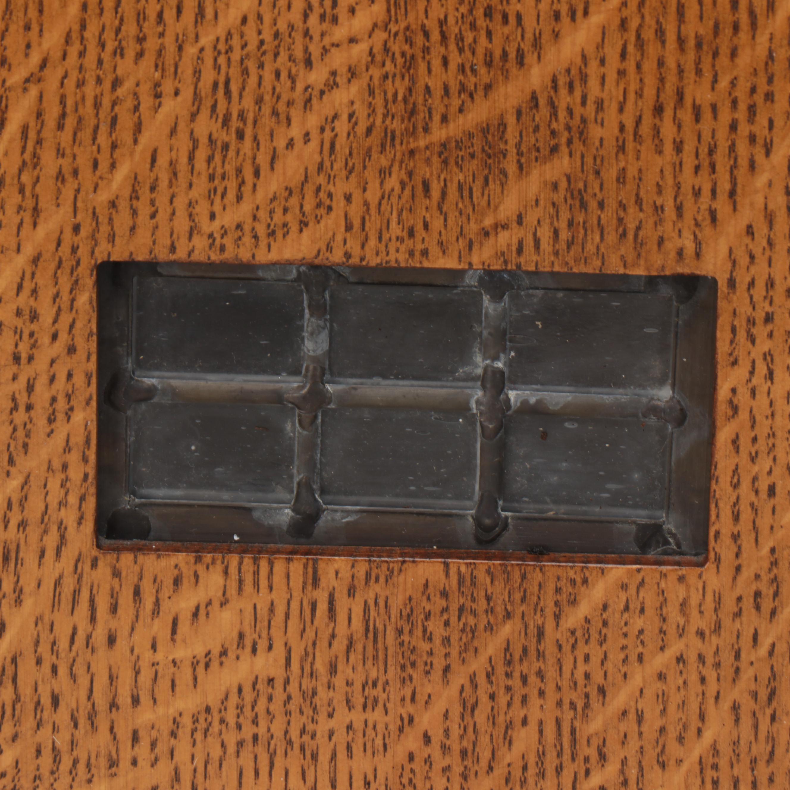 Stickley Craftsman Style Oak Mantel Clock