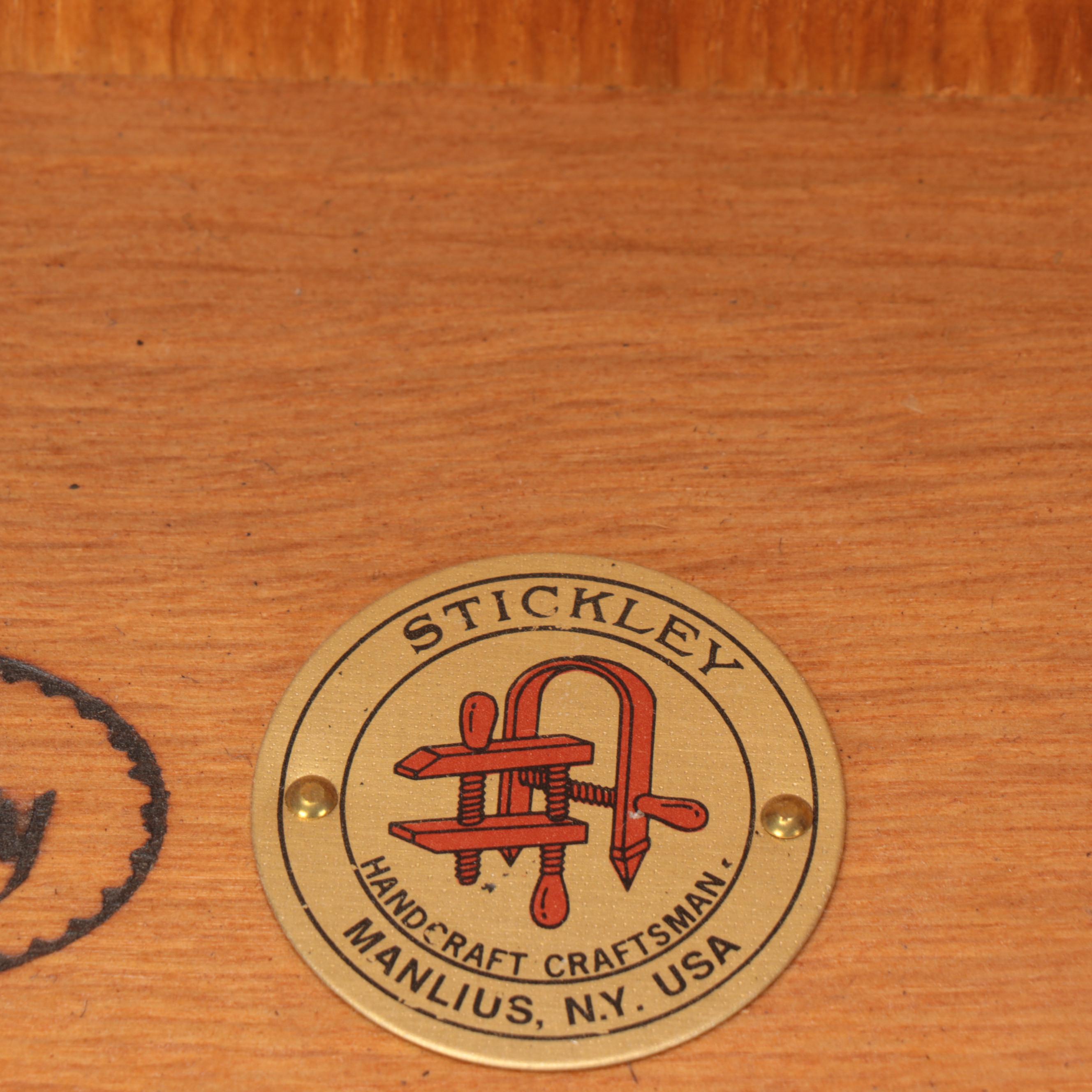 Stickley Craftsman Style Oak Mantel Clock