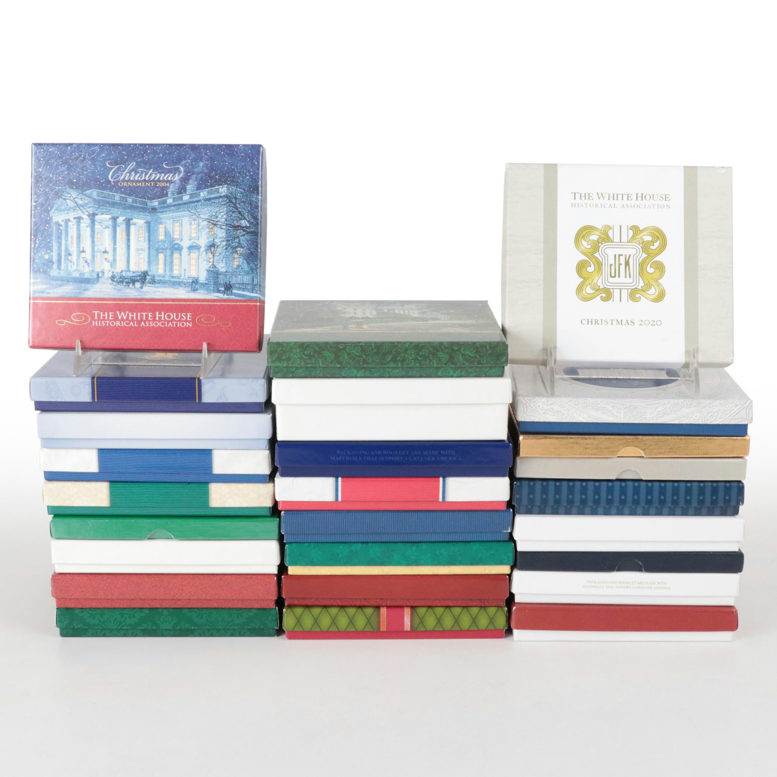 The White House Historical Association Brass Annual Christmas Ornaments