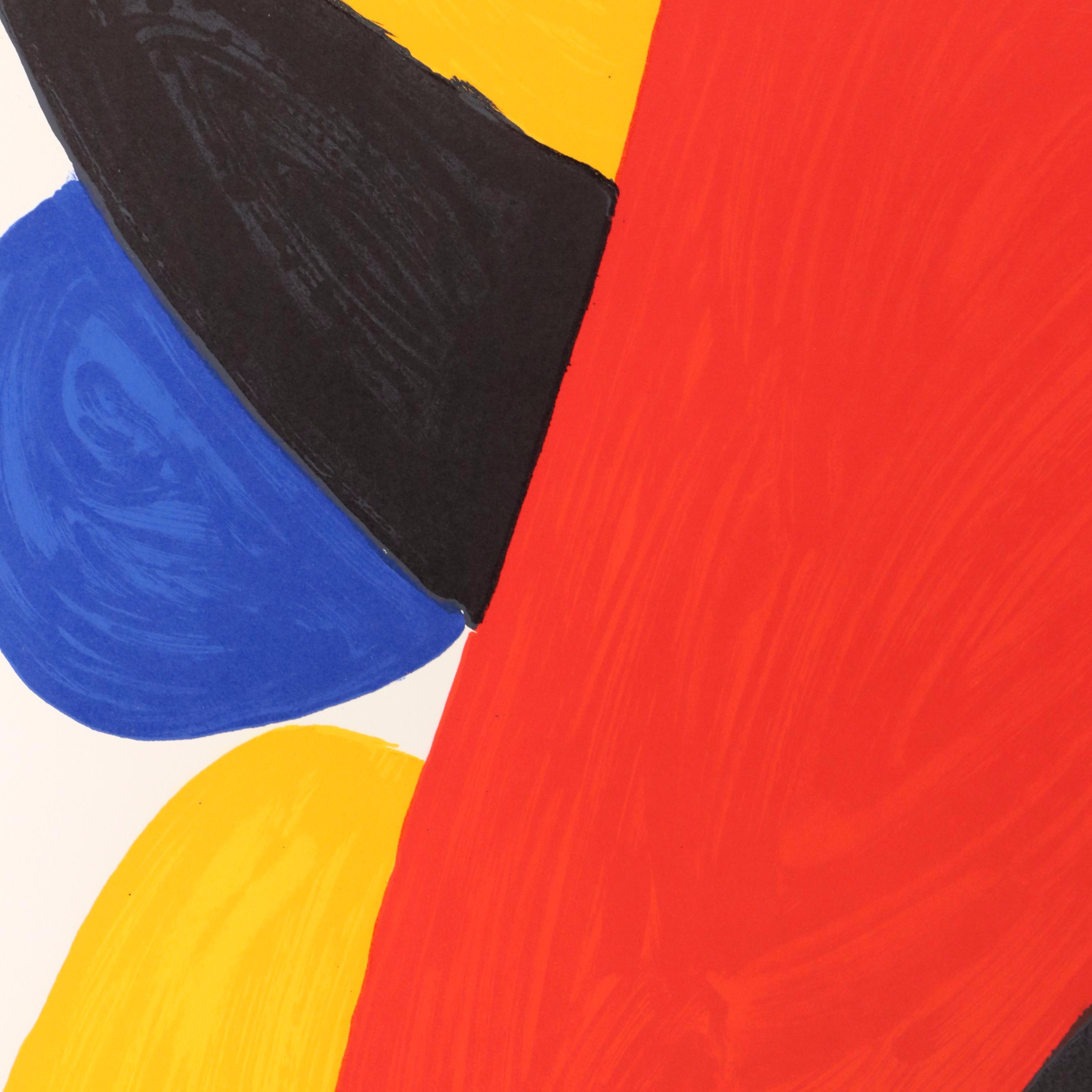 Alexander Calder Color Lithograph "Boomerang," 1974