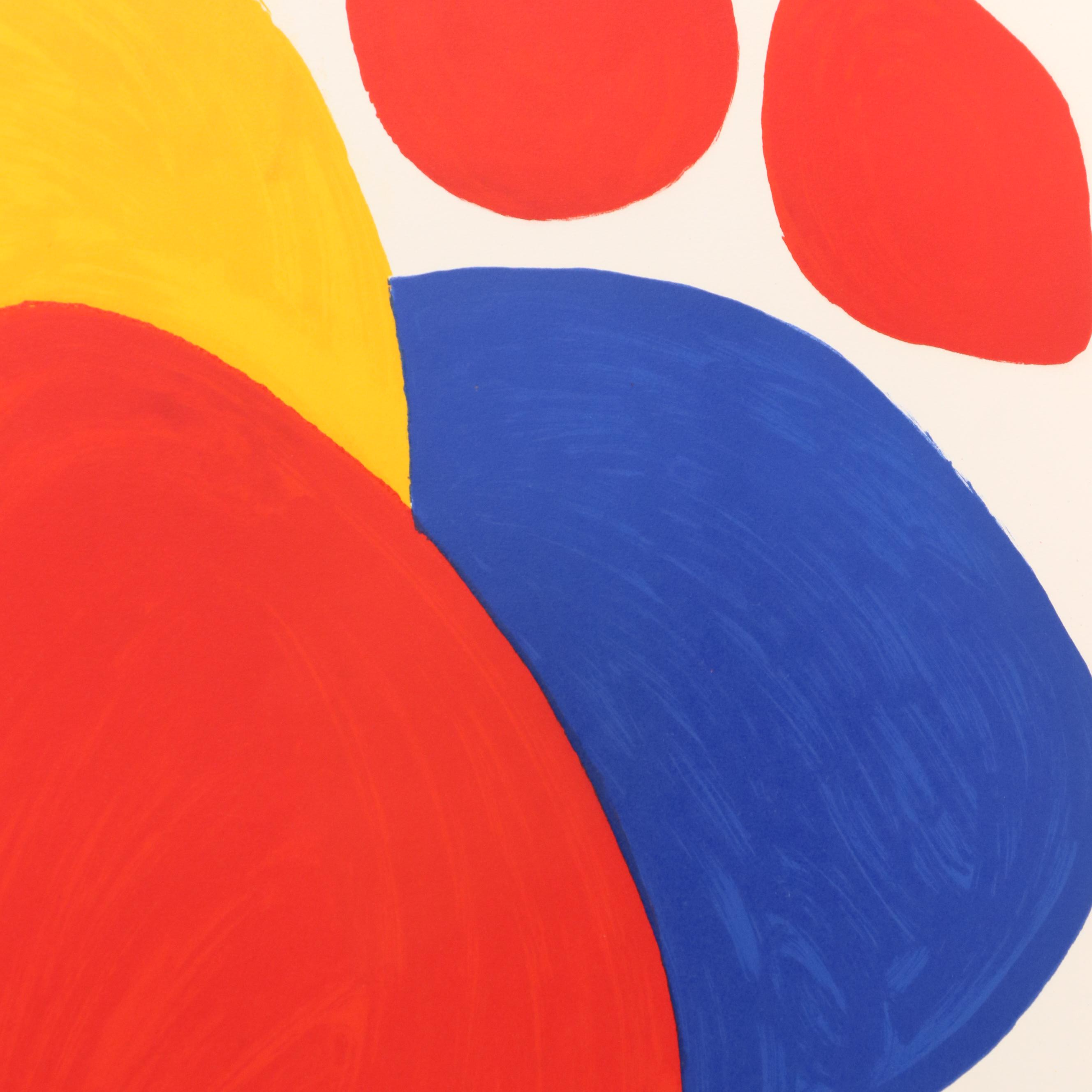 Alexander Calder Color Lithograph "Boomerang," 1974