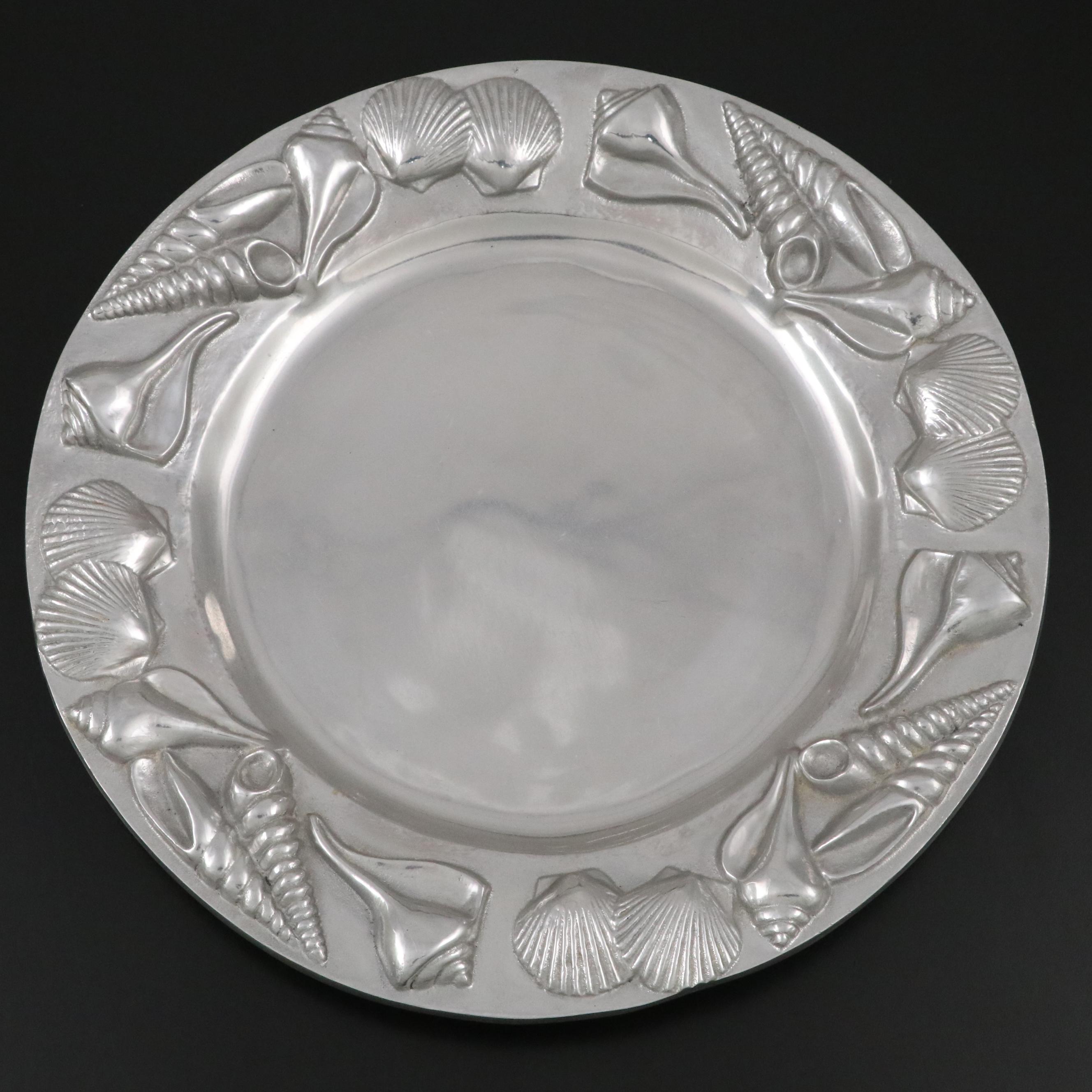 Mariposa Seashell Tray with Royal Worcester Porcelain Egg Coddlers