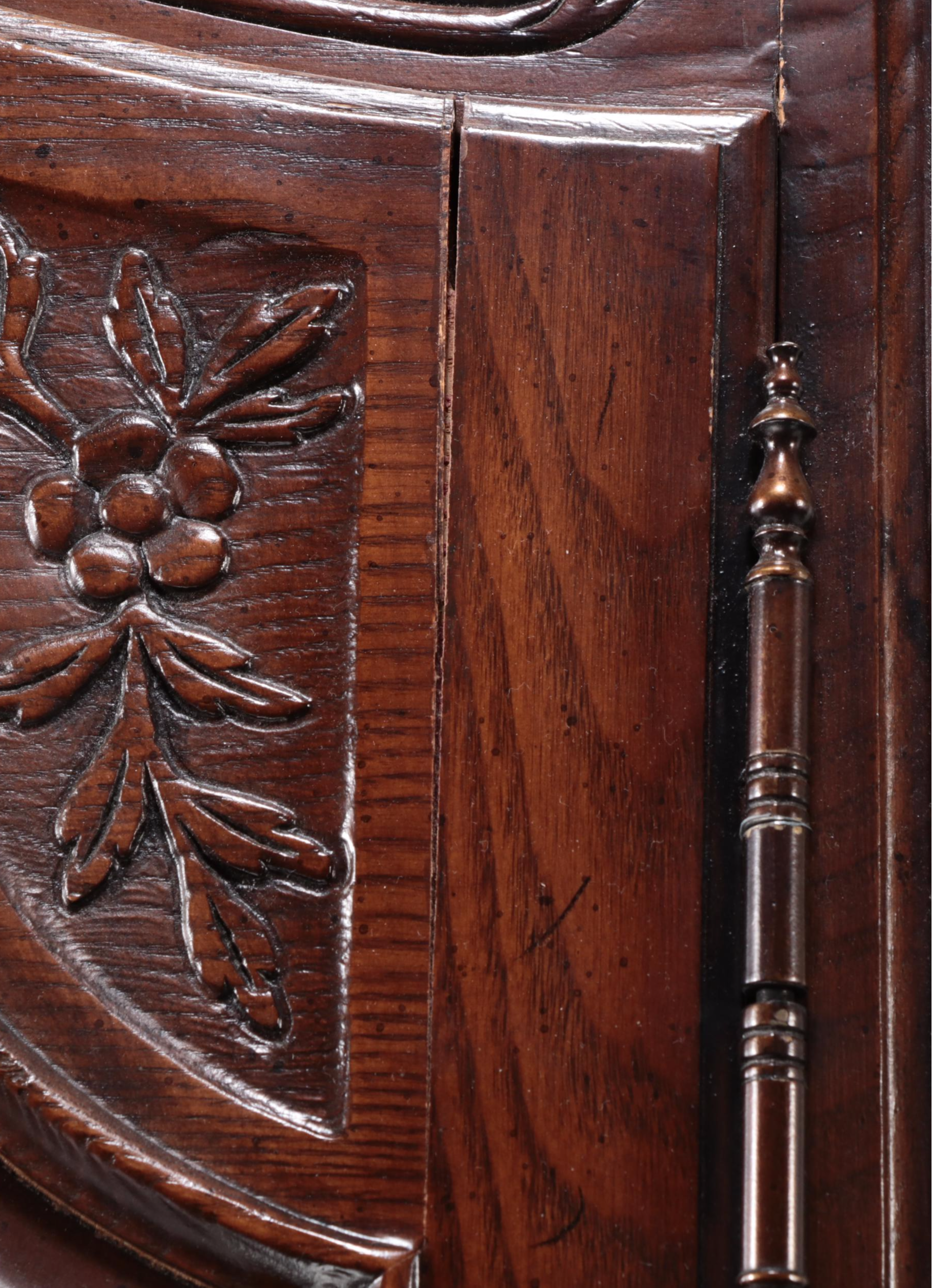 Henredon "Four Centuries" Louis XV Style Carved Oak Armoire, Late 20th Century