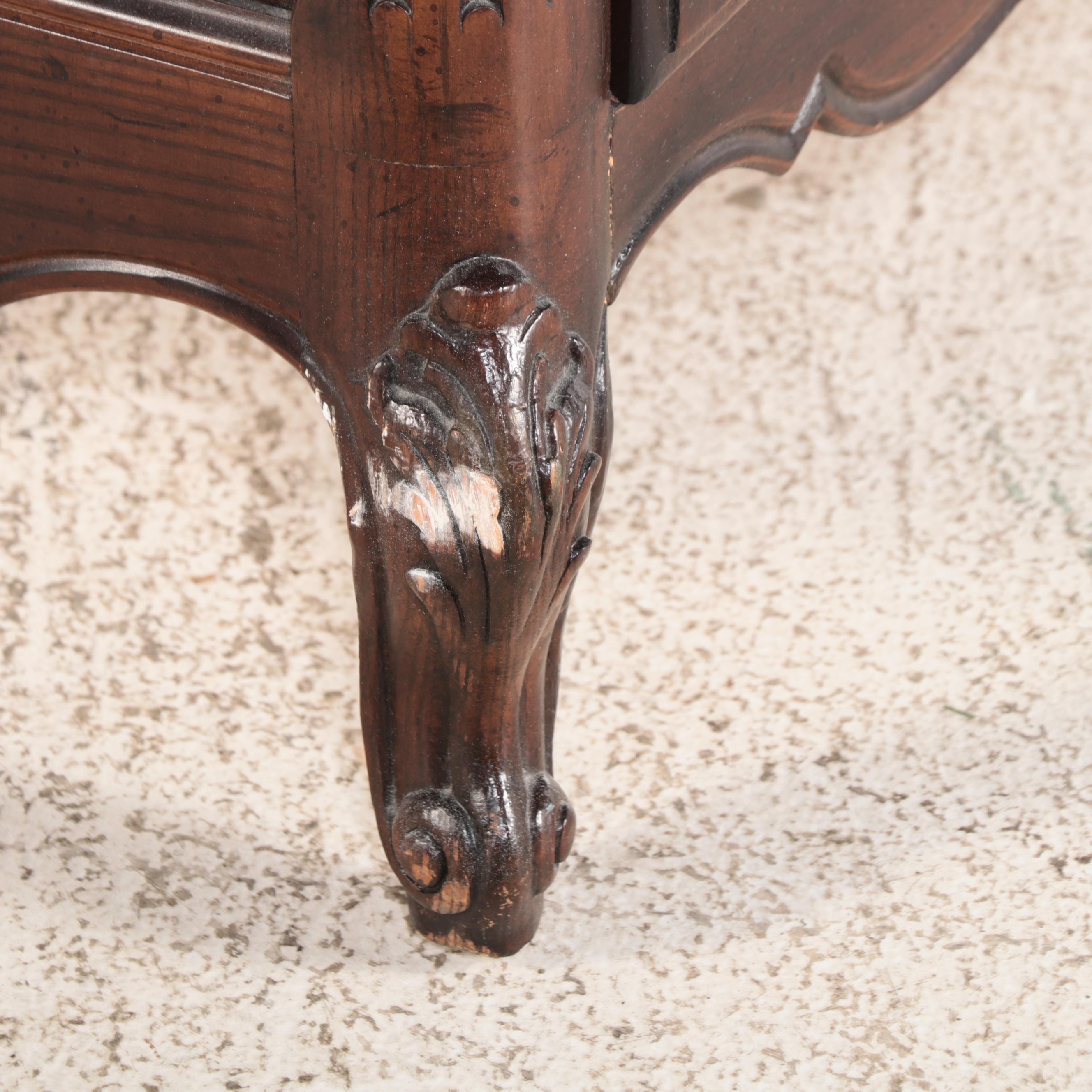 Henredon "Four Centuries" Louis XV Style Carved Oak Armoire, Late 20th Century