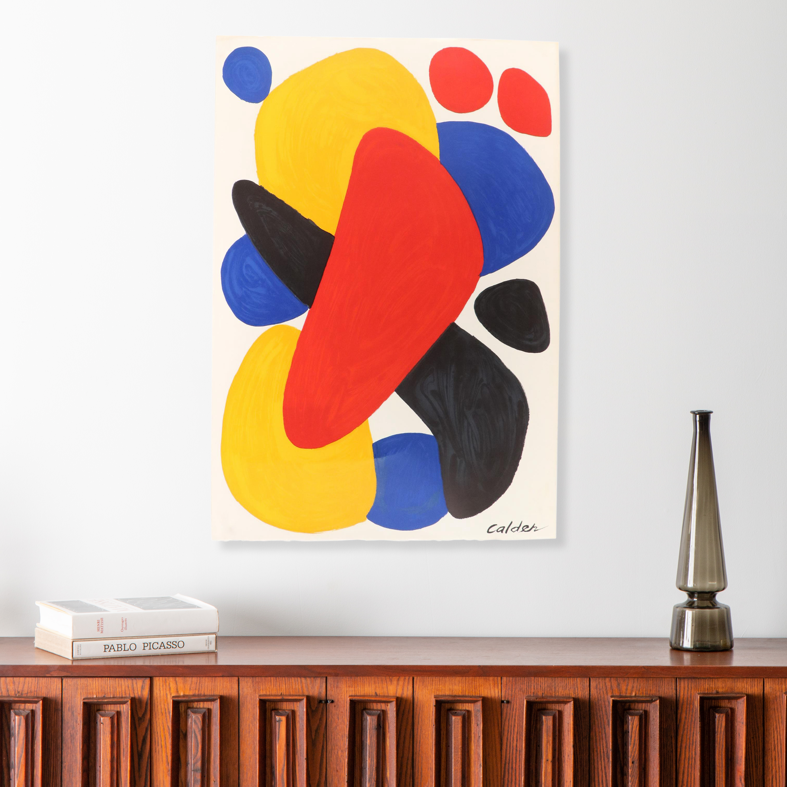 Alexander Calder Color Lithograph "Boomerang," 1974