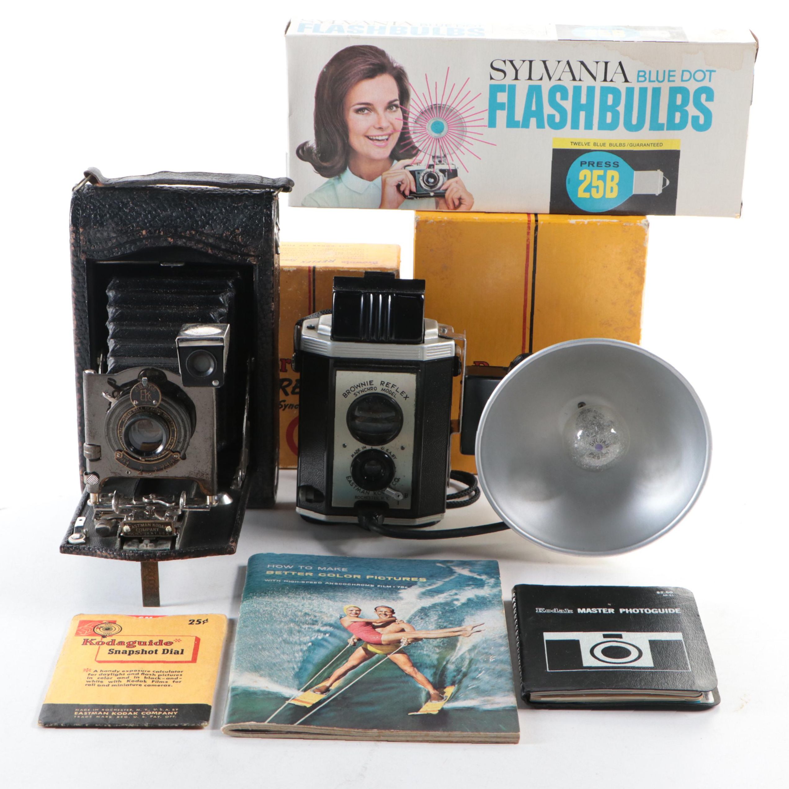 Eastman Kodak A118 and Brownie Reflex Camera with More