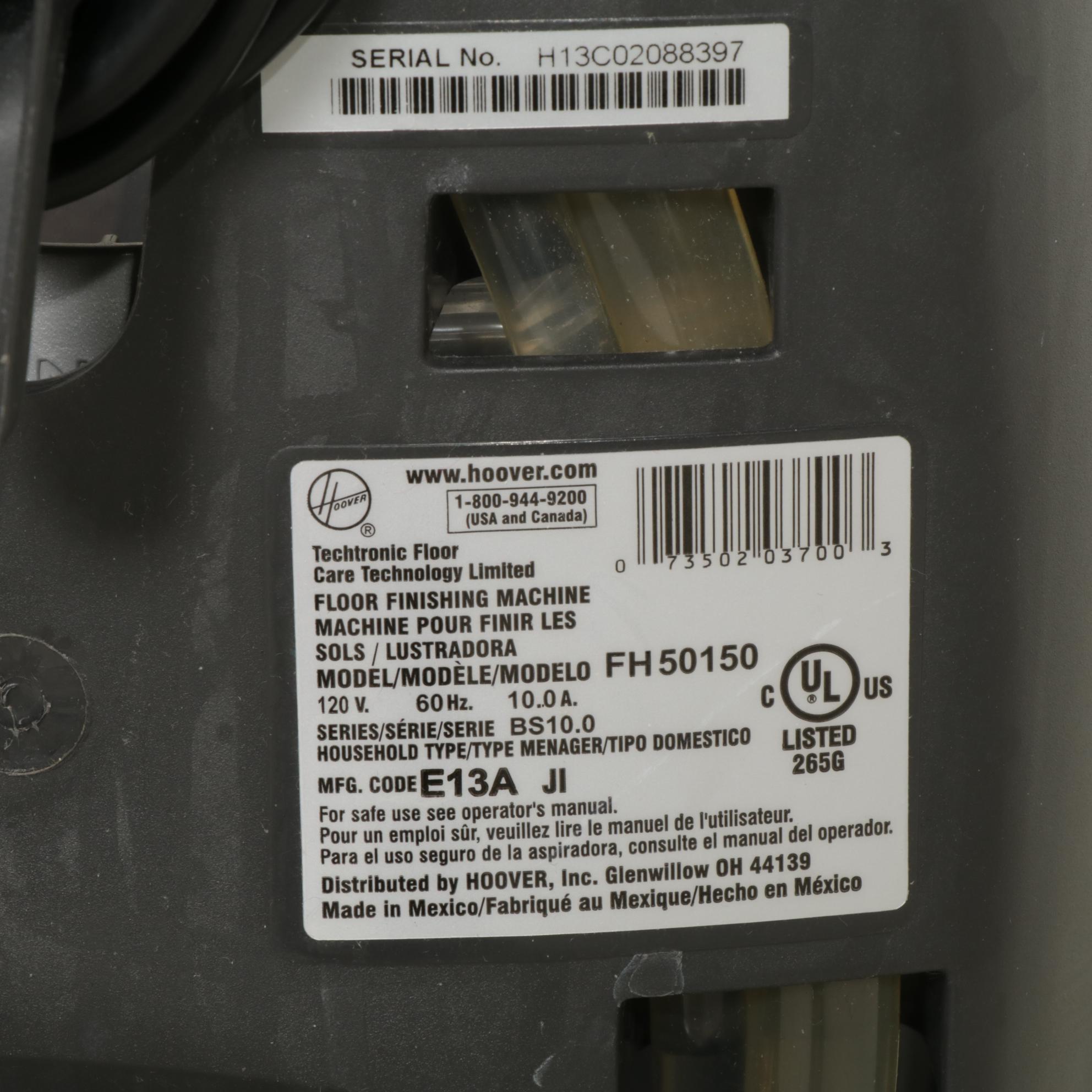 Hoover Model FH50150 Carpet Cleaner