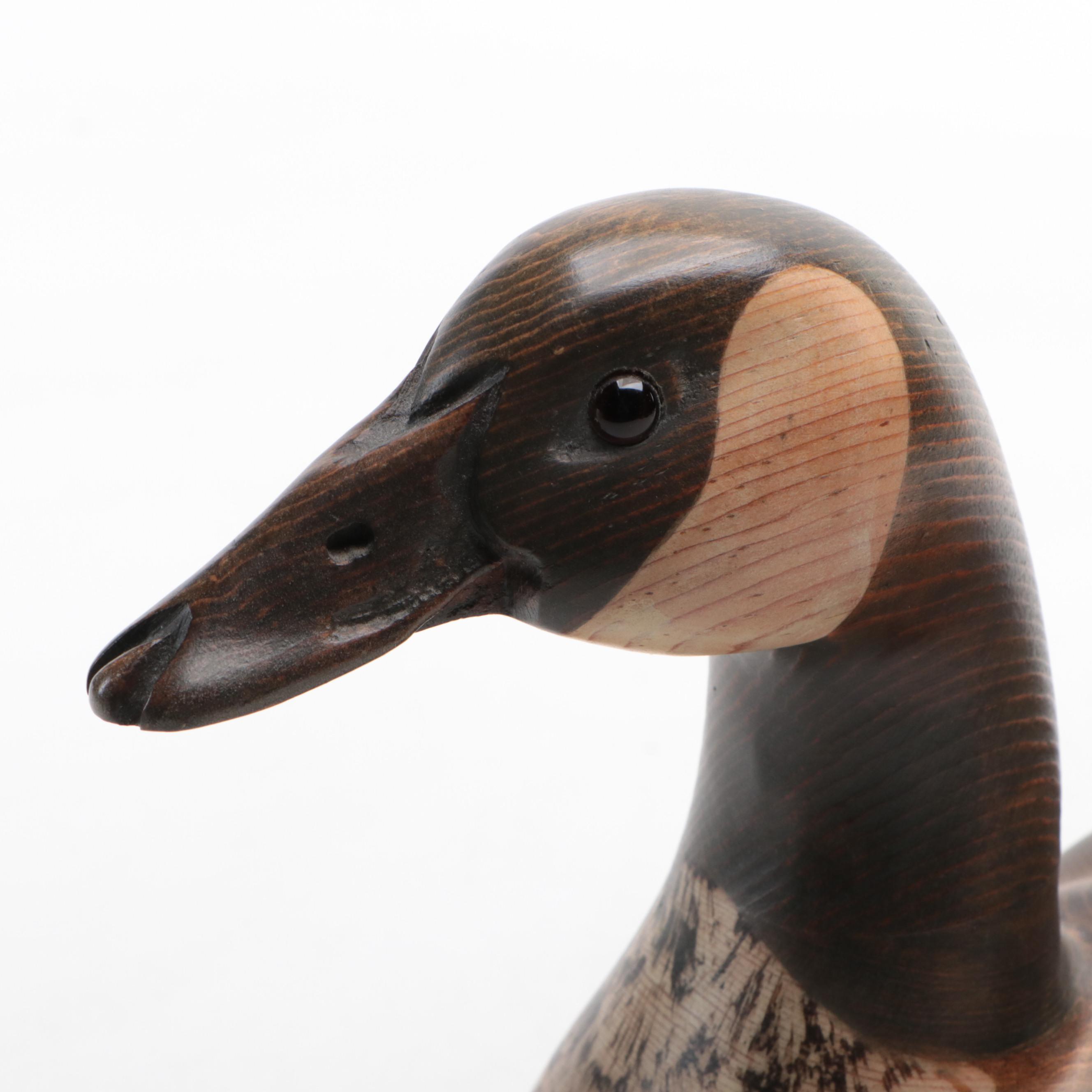 Tom Taber Carved Wood Duck Decoy