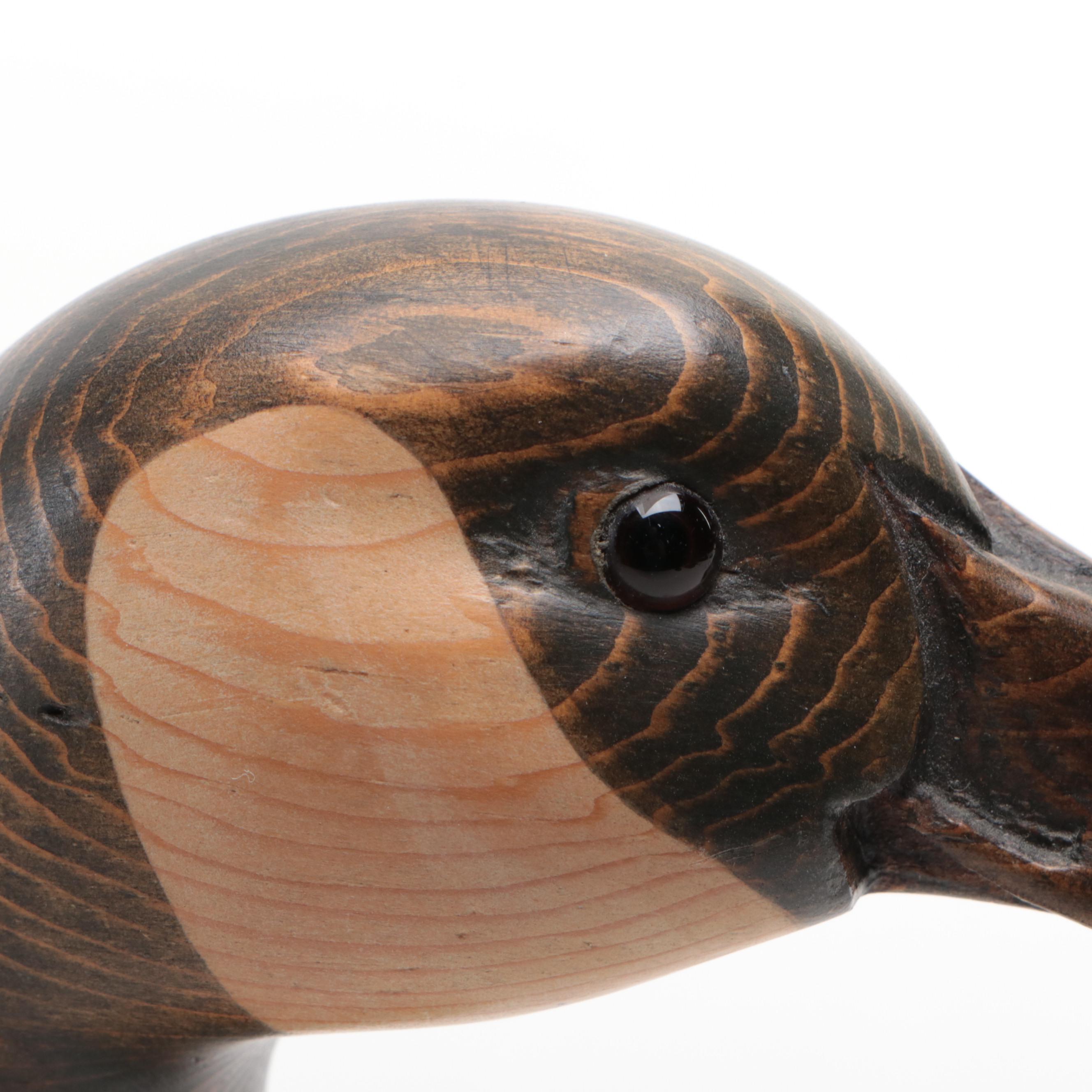 Tom Taber Carved Wood Duck Decoy