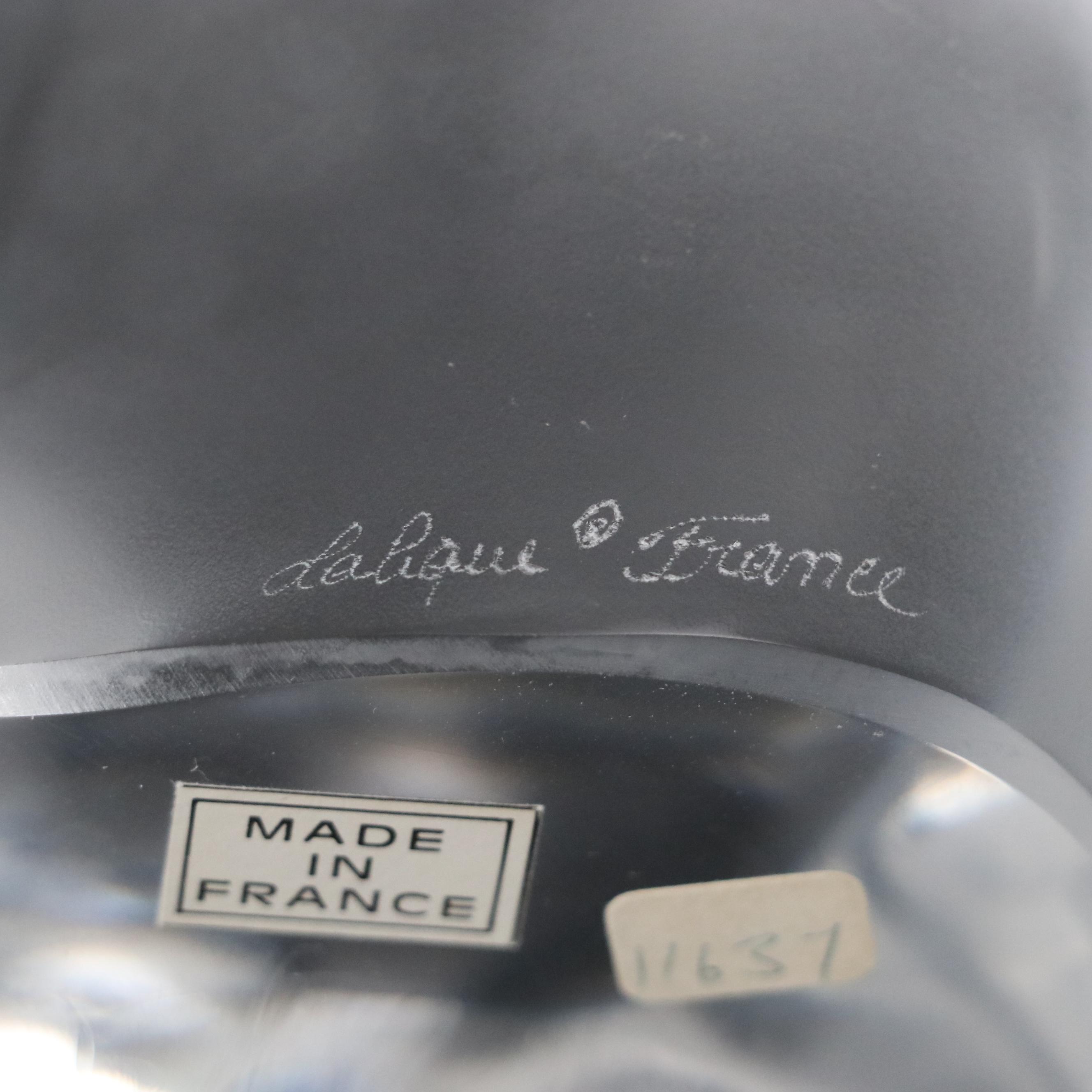 Lalique Frosted Crystal Polar Bear Figurine