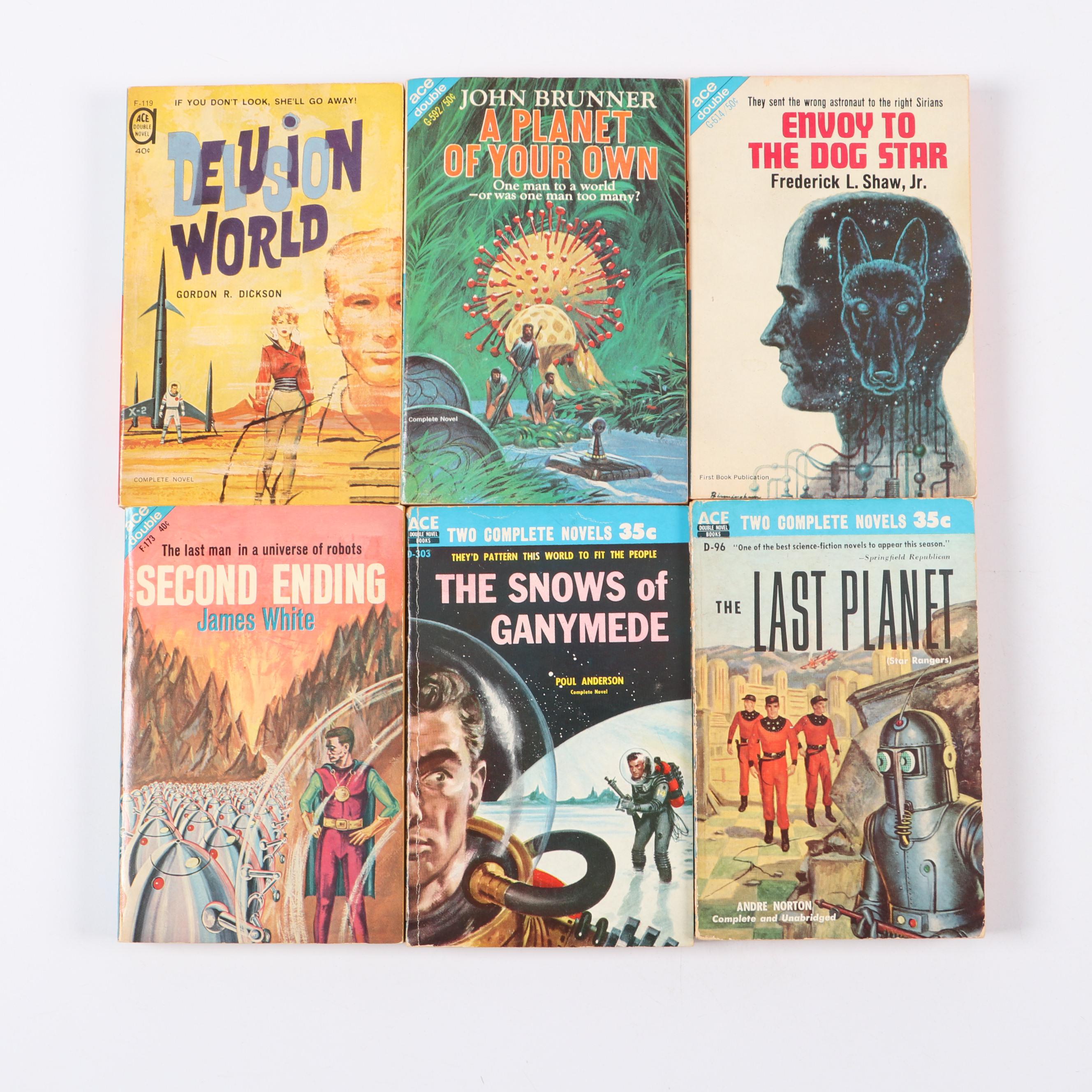 Ace Books Science Fiction Double Paperback Novels, 1960s