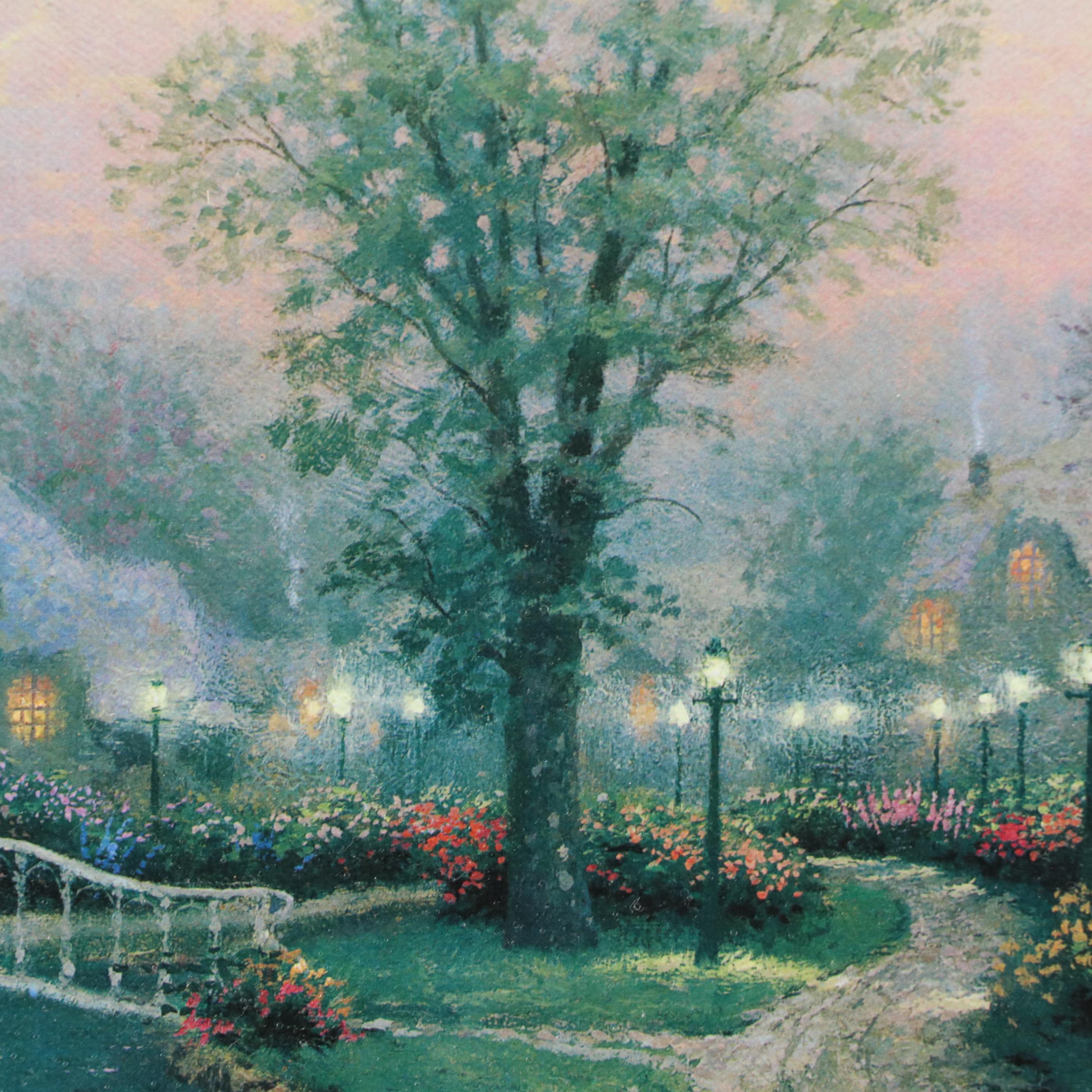 Giclée After Thomas Kinkade "Lamplight Lane"